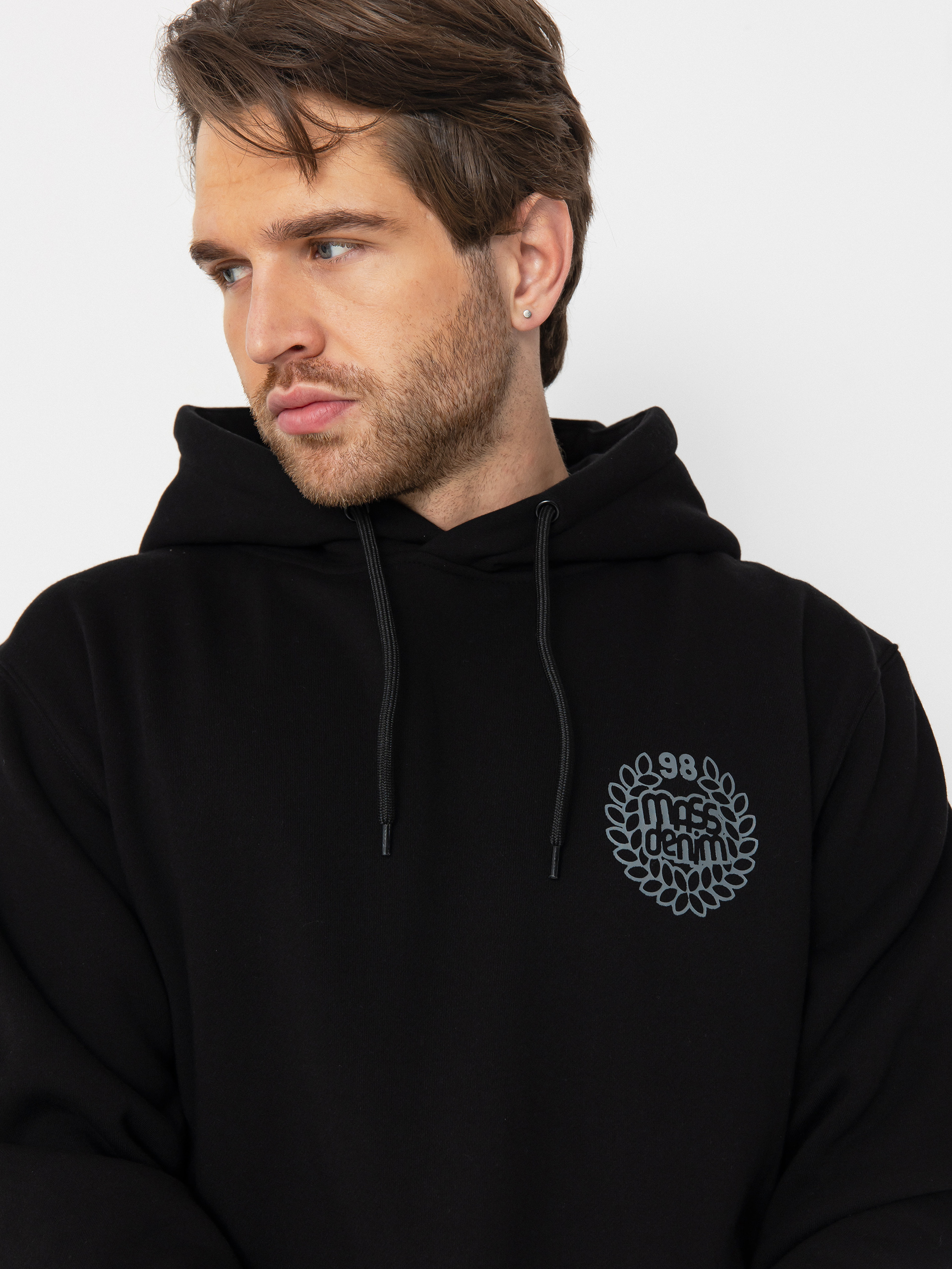 Hanorac cu glugă MassDnm Base Back HD (black)