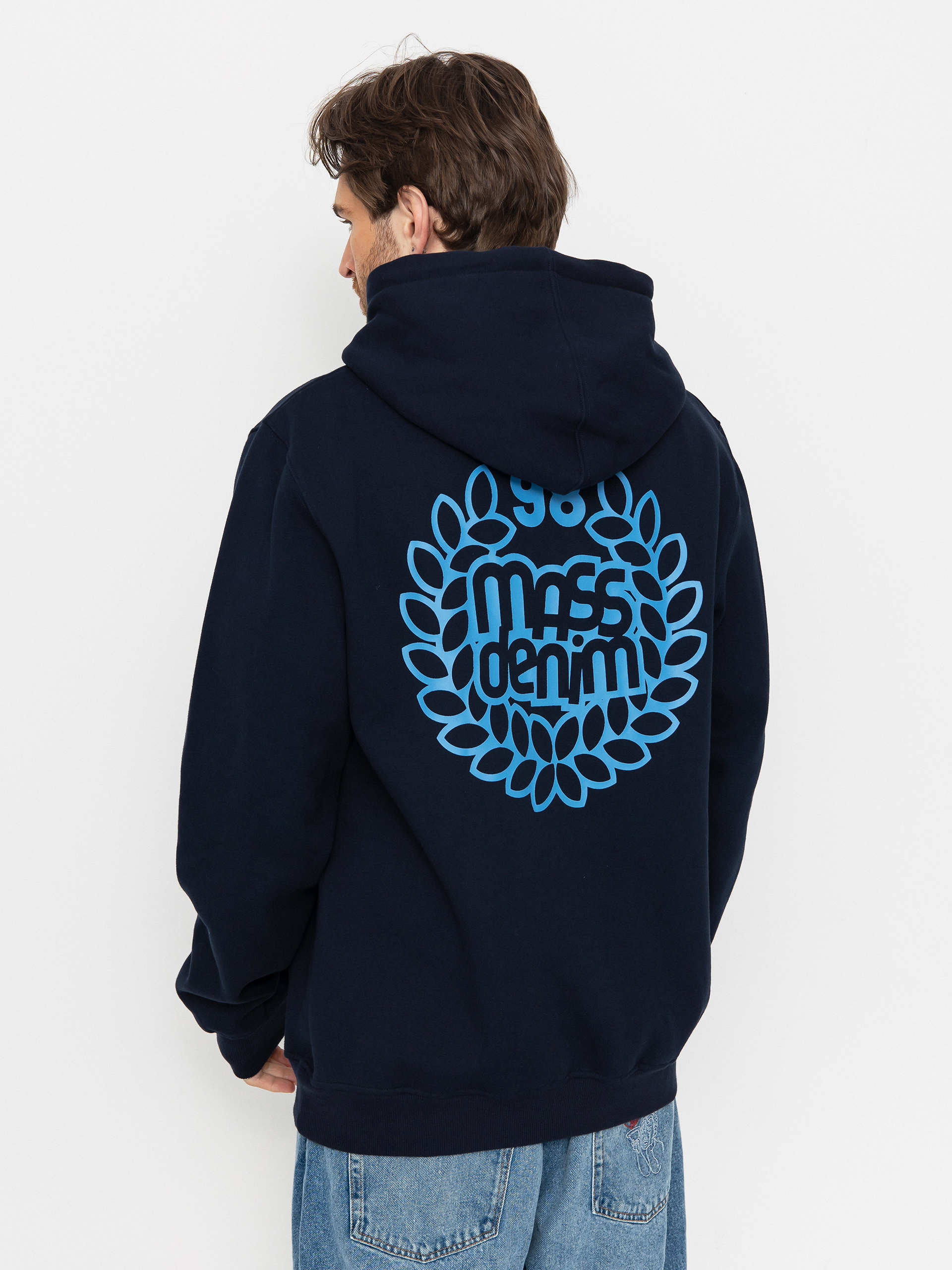Hanorac cu glugă MassDnm Base Back HD (navy)