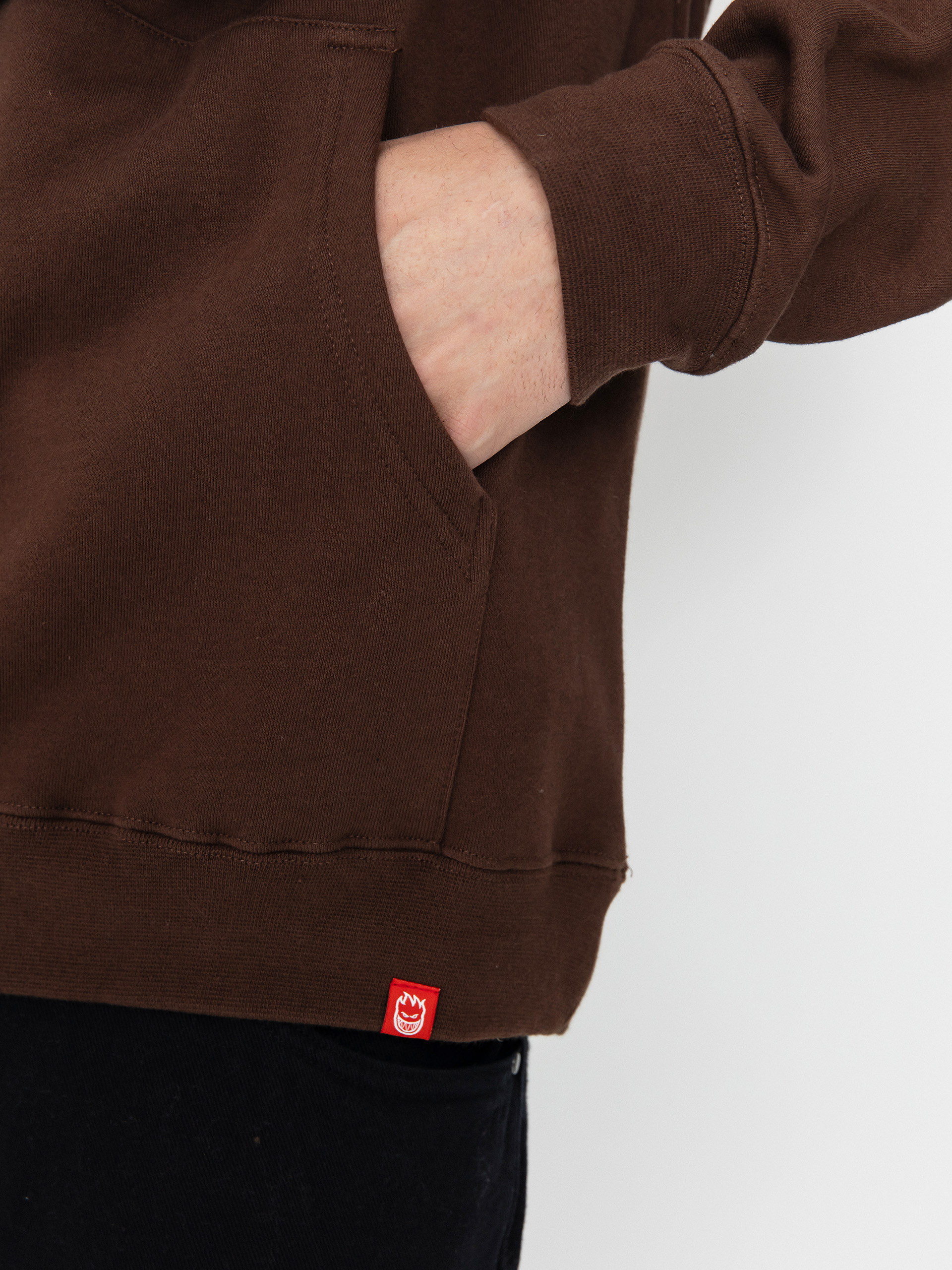 Hanorac cu glugă Spitfire Classic Swirl HD (brown w/gold prints)