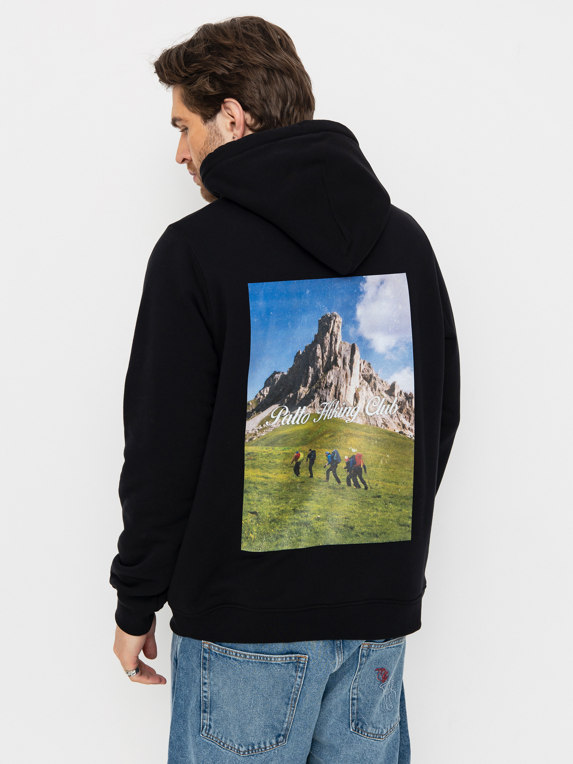 Hanorac cu glugă Palto Hiking Club HD (black)