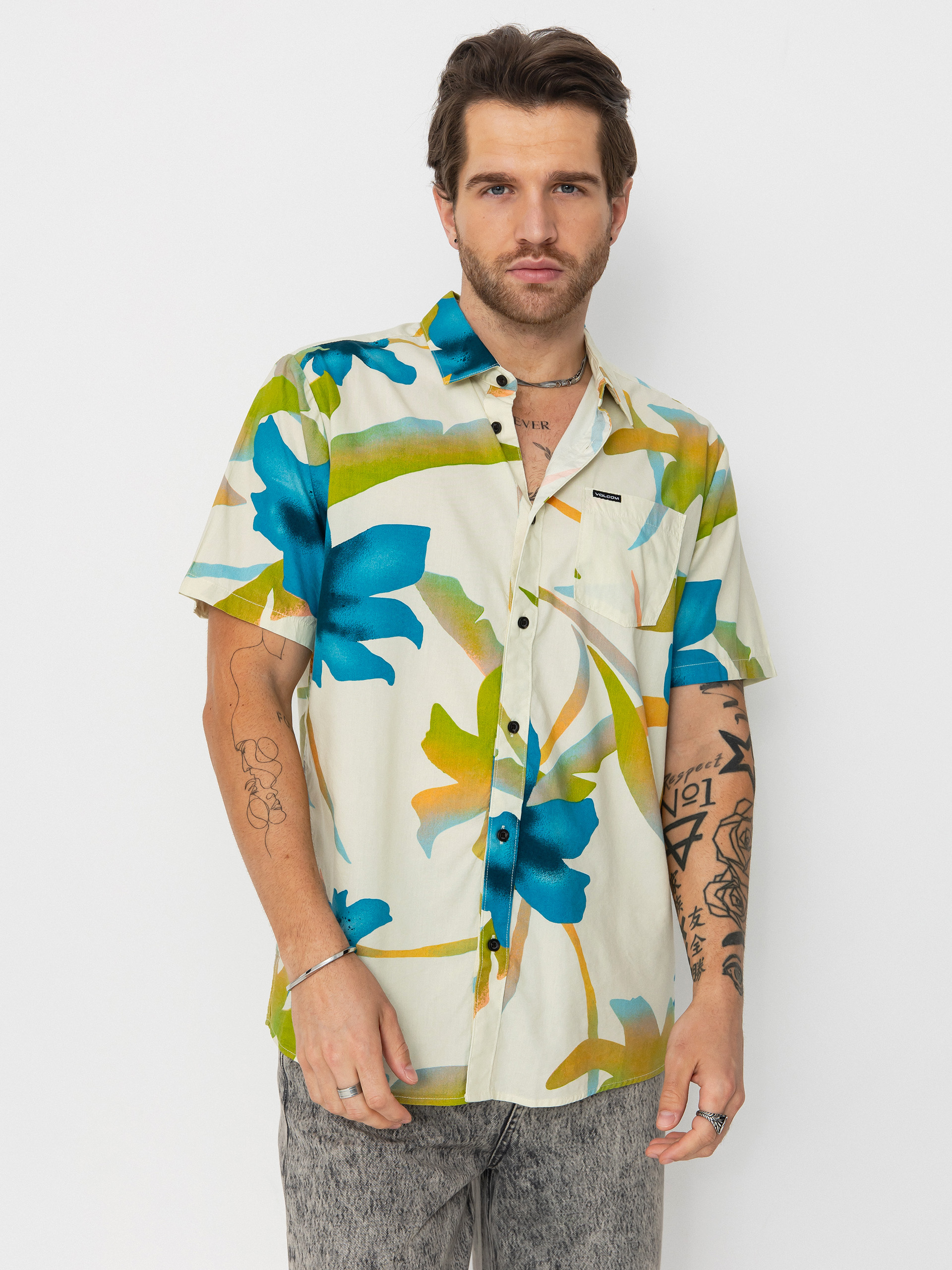 Cămașă Volcom Tracers Floral (light beige)