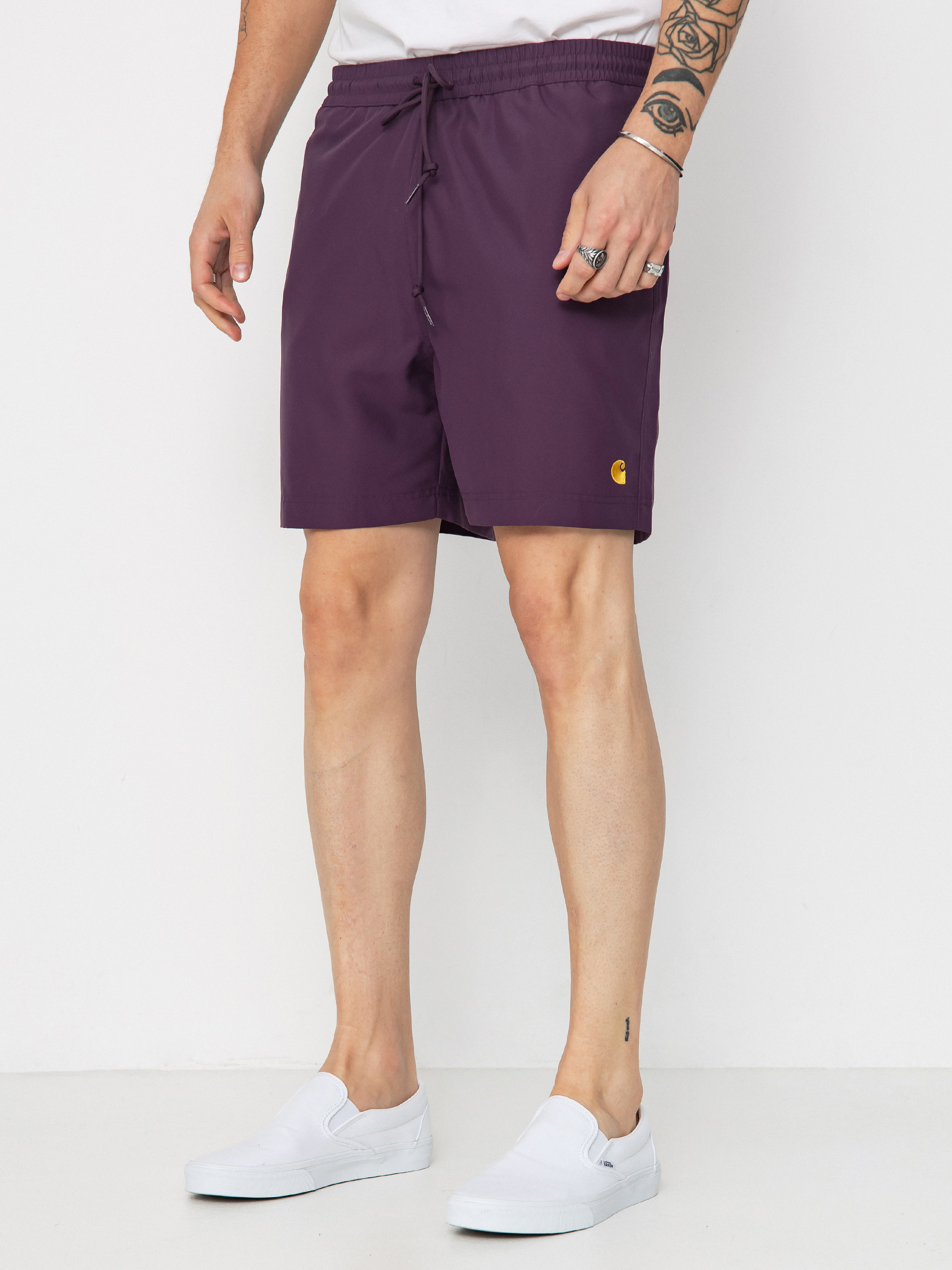 Pantaloni scurți Carhartt WIP Chase Swim (huckleberry/gold)
