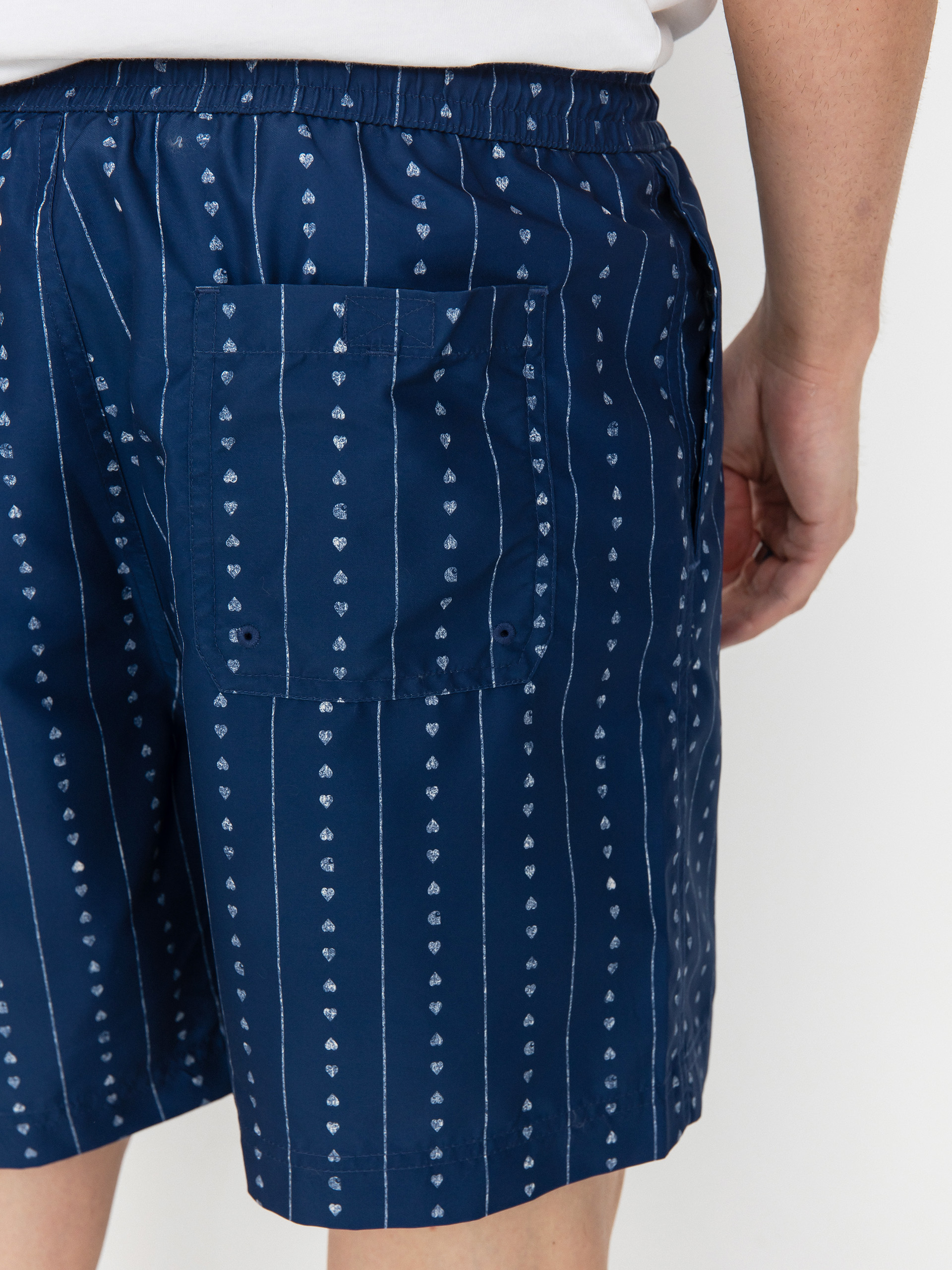 Pantaloni scurți Carhartt WIP Chase Swim (heart c pinstripe/ink/natural)
