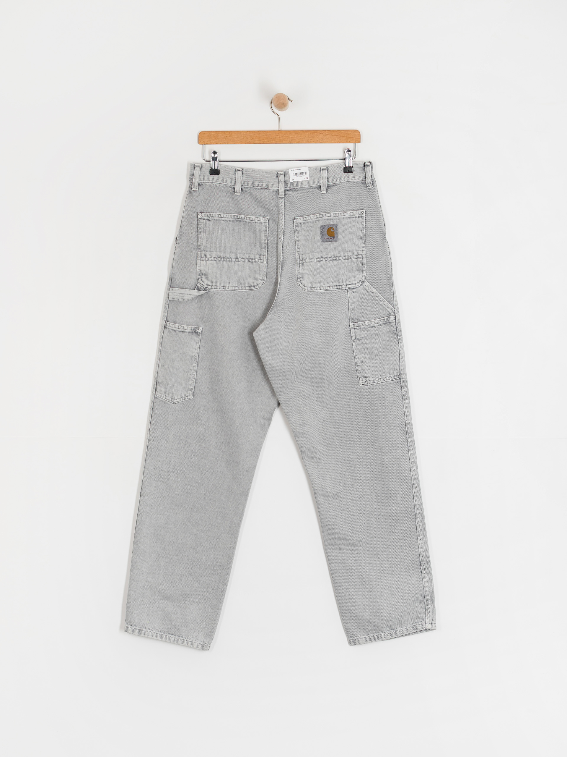 Pantaloni Carhartt WIP Single Knee (black/chalk wash)