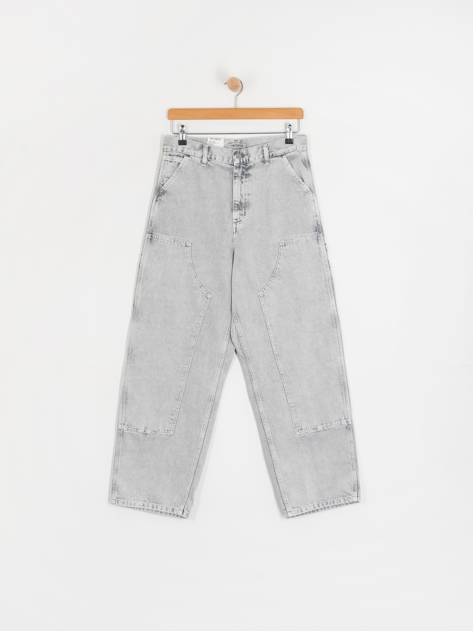 Pantaloni Carhartt WIP Brandon Double Knee Wmn (black/chalk wash)