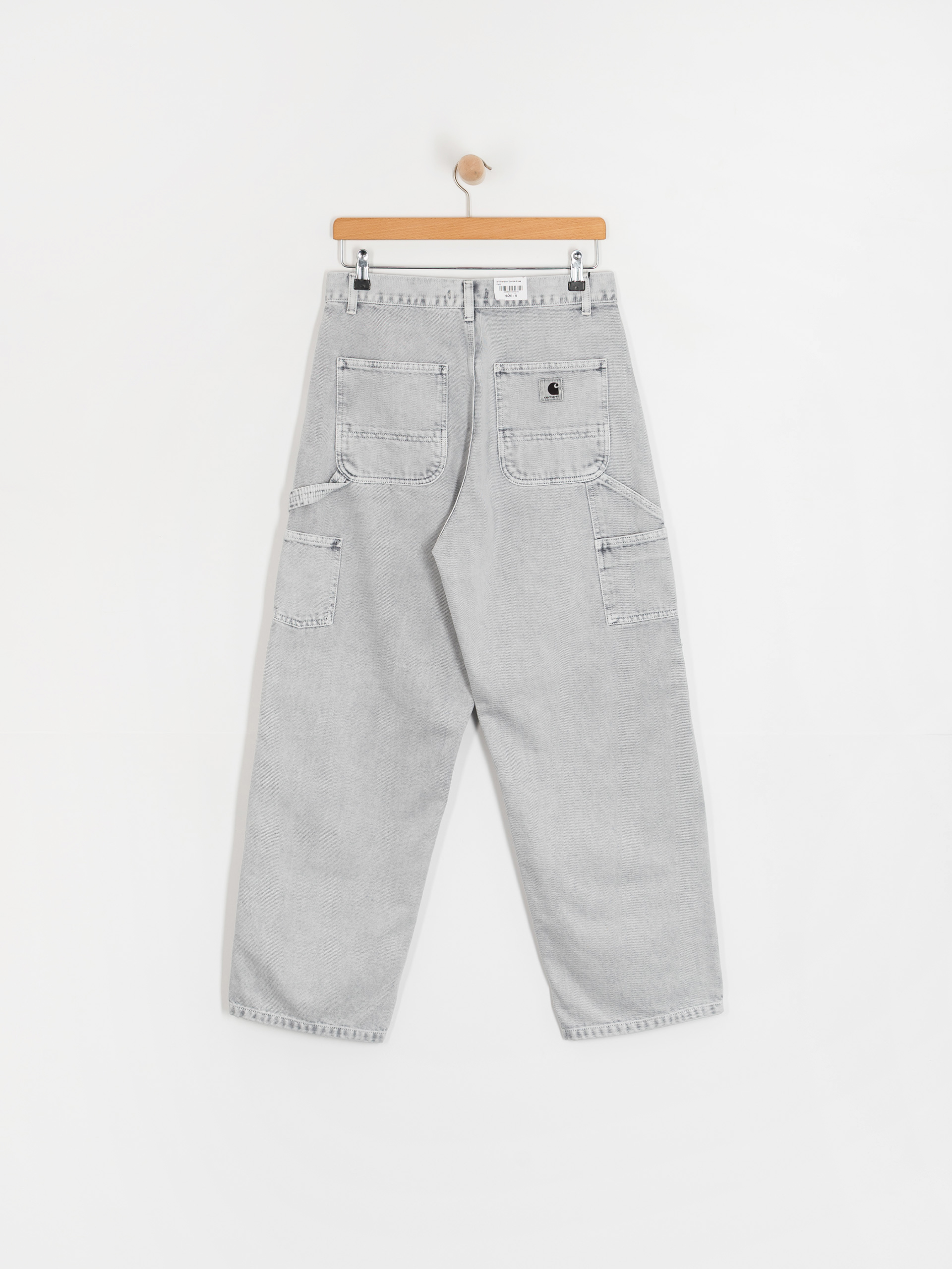 Pantaloni Carhartt WIP Brandon Double Knee Wmn (black/chalk wash)