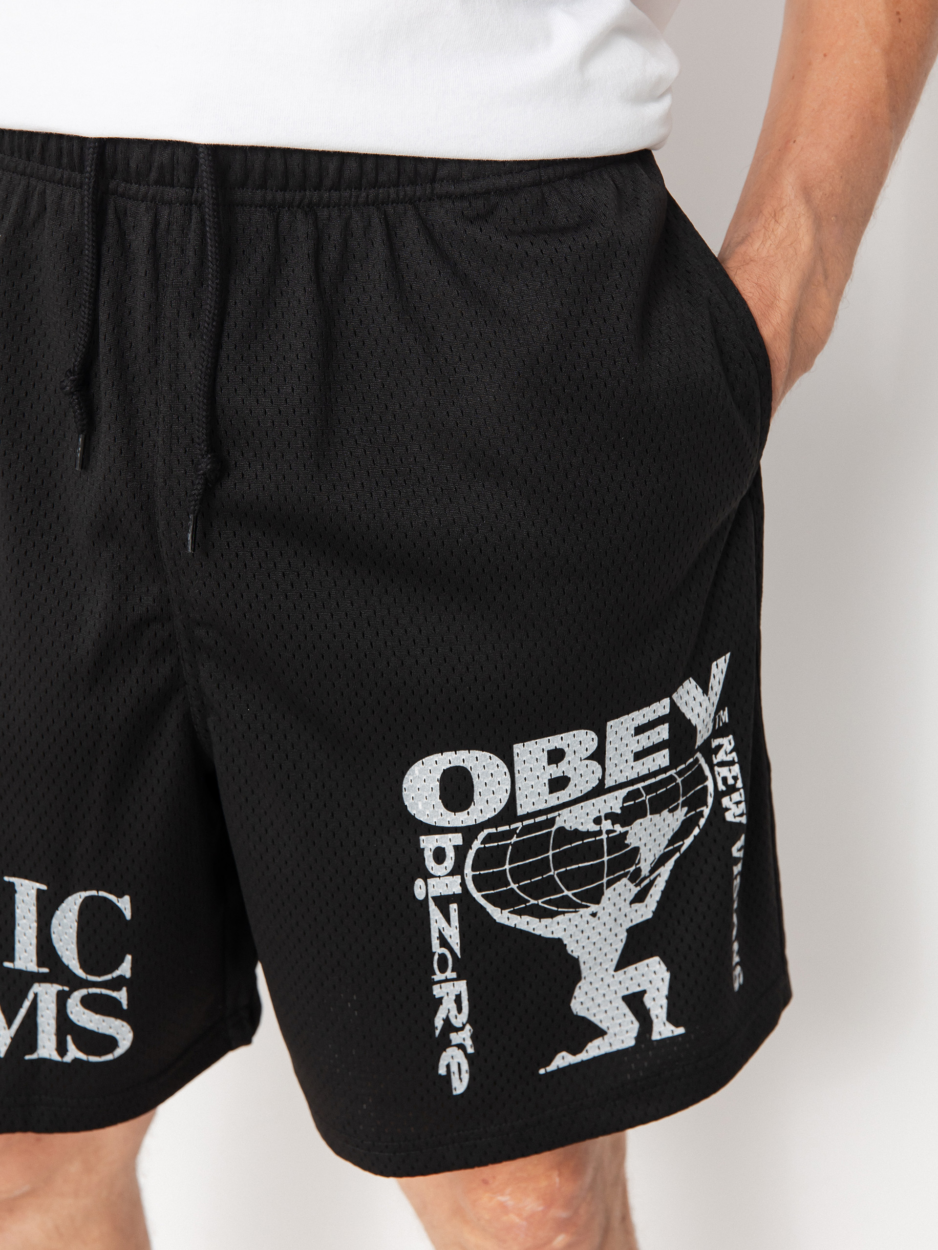 Pantaloni scurți OBEY Easy Cosmic Dreams Mesh (black)