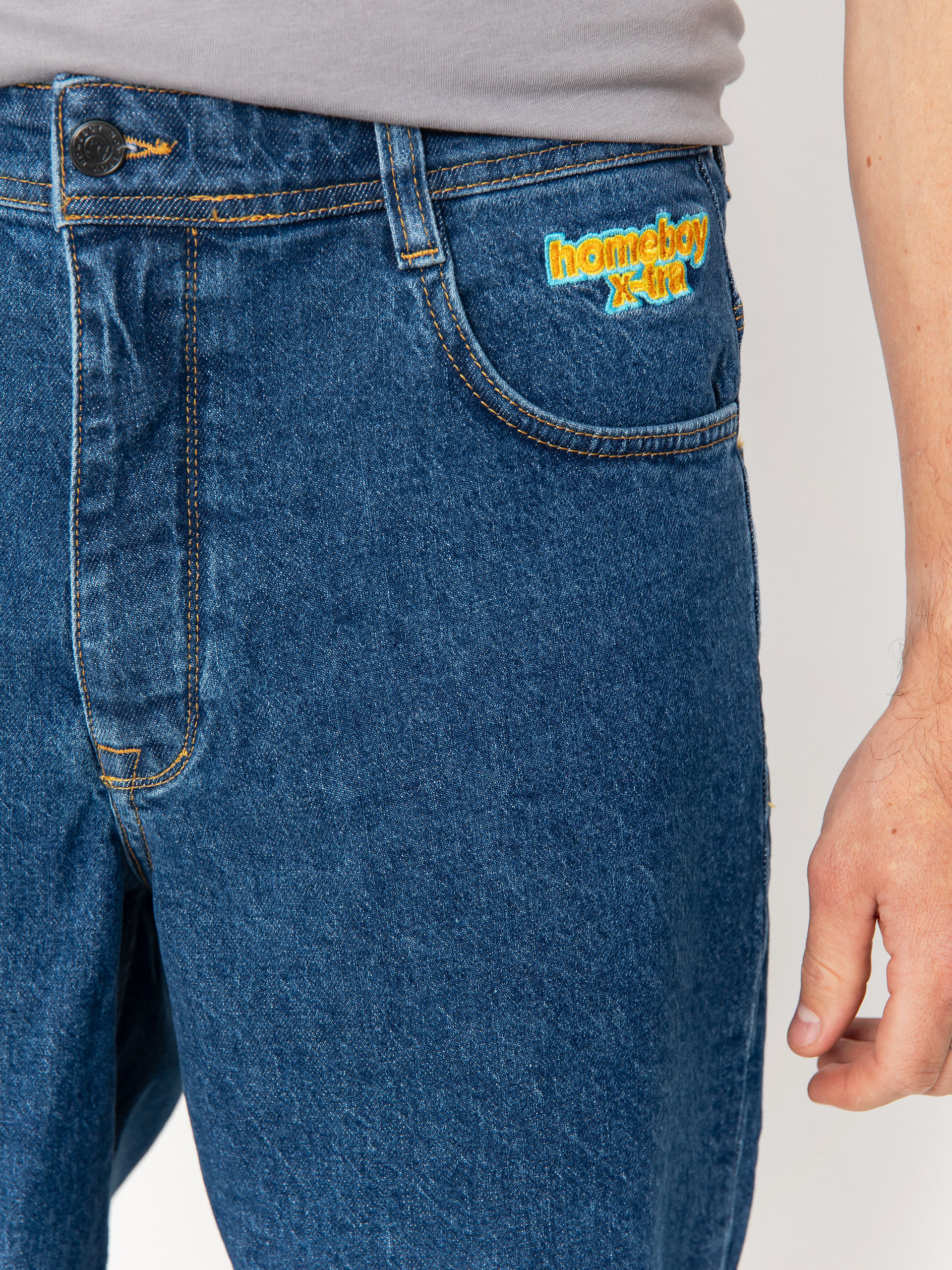 Pantaloni scurți Homeboy X Tra Baggy (washed blue)