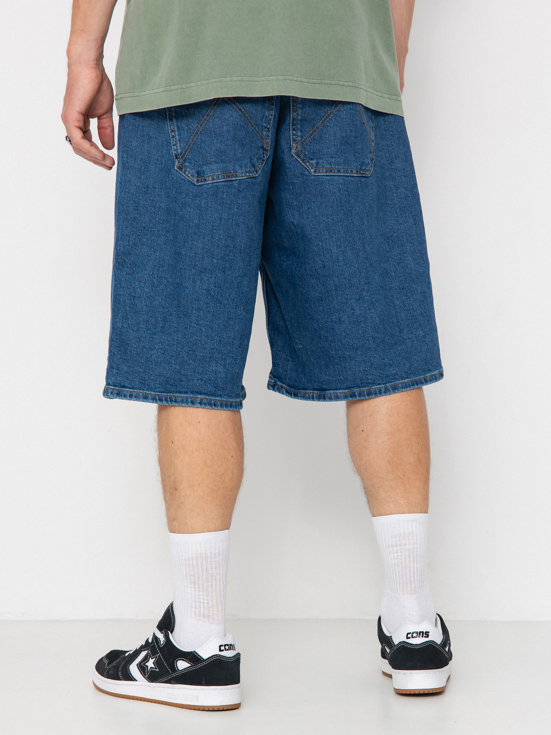 Pantaloni scurți Homeboy X Tra Monster (washed blue)