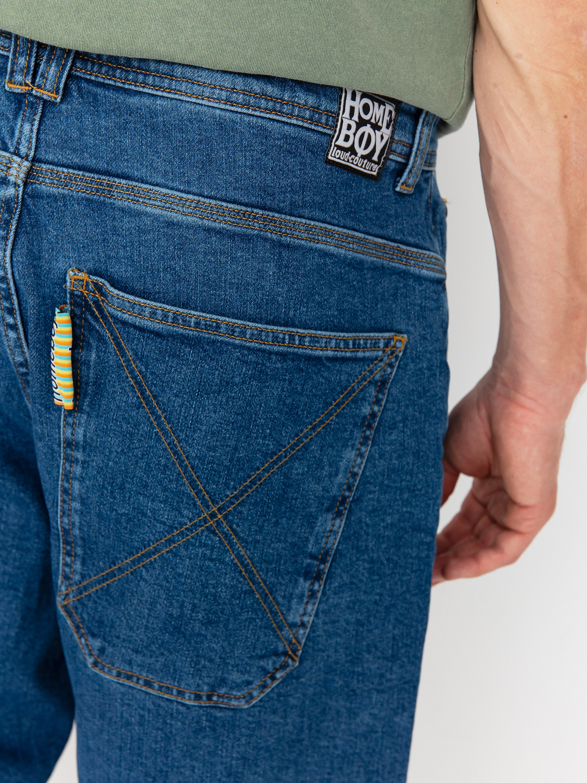 Pantaloni scurți Homeboy X Tra Monster (washed blue)