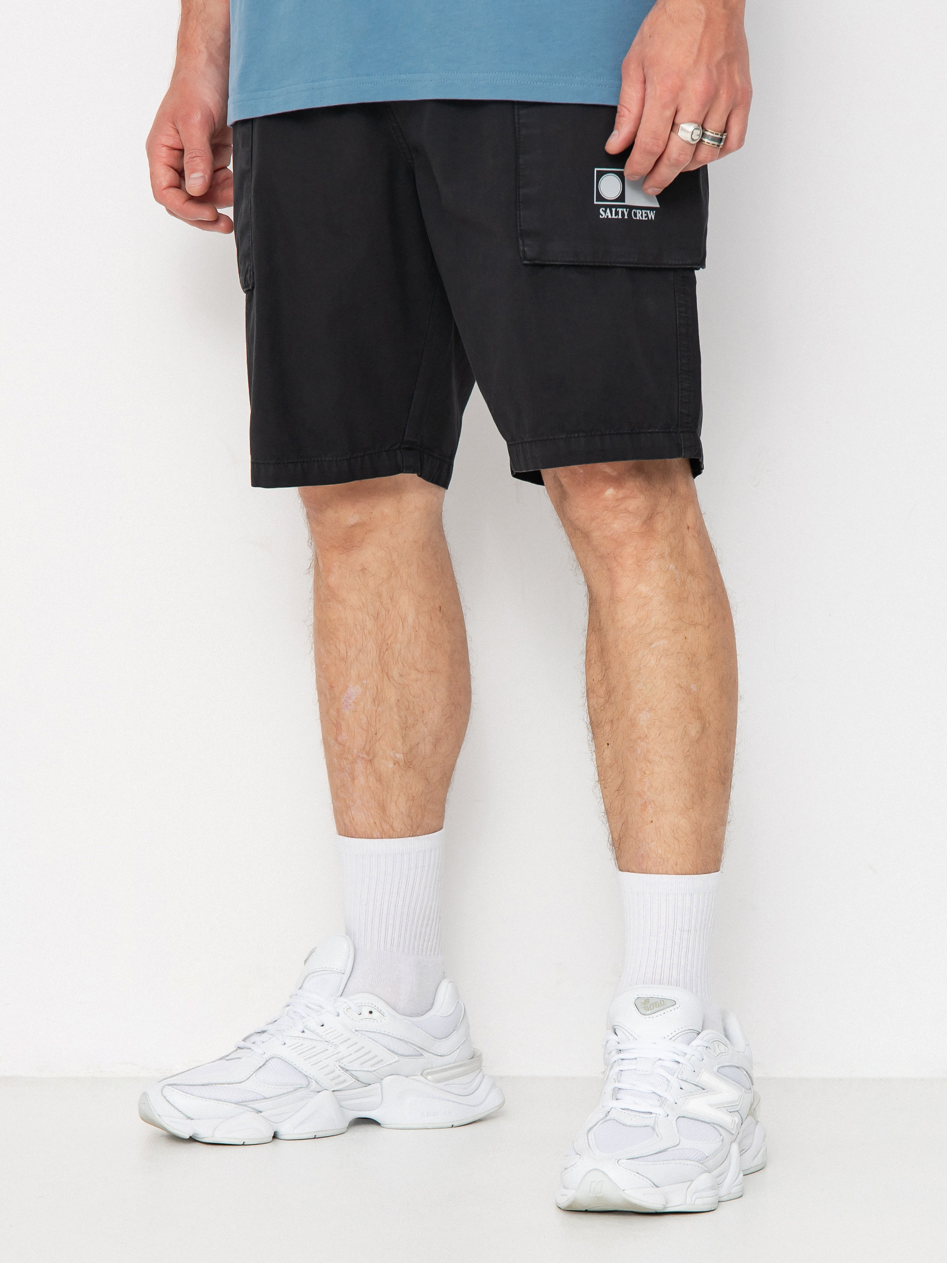Pantaloni scurți Salty Crew Unit Cargo (black)