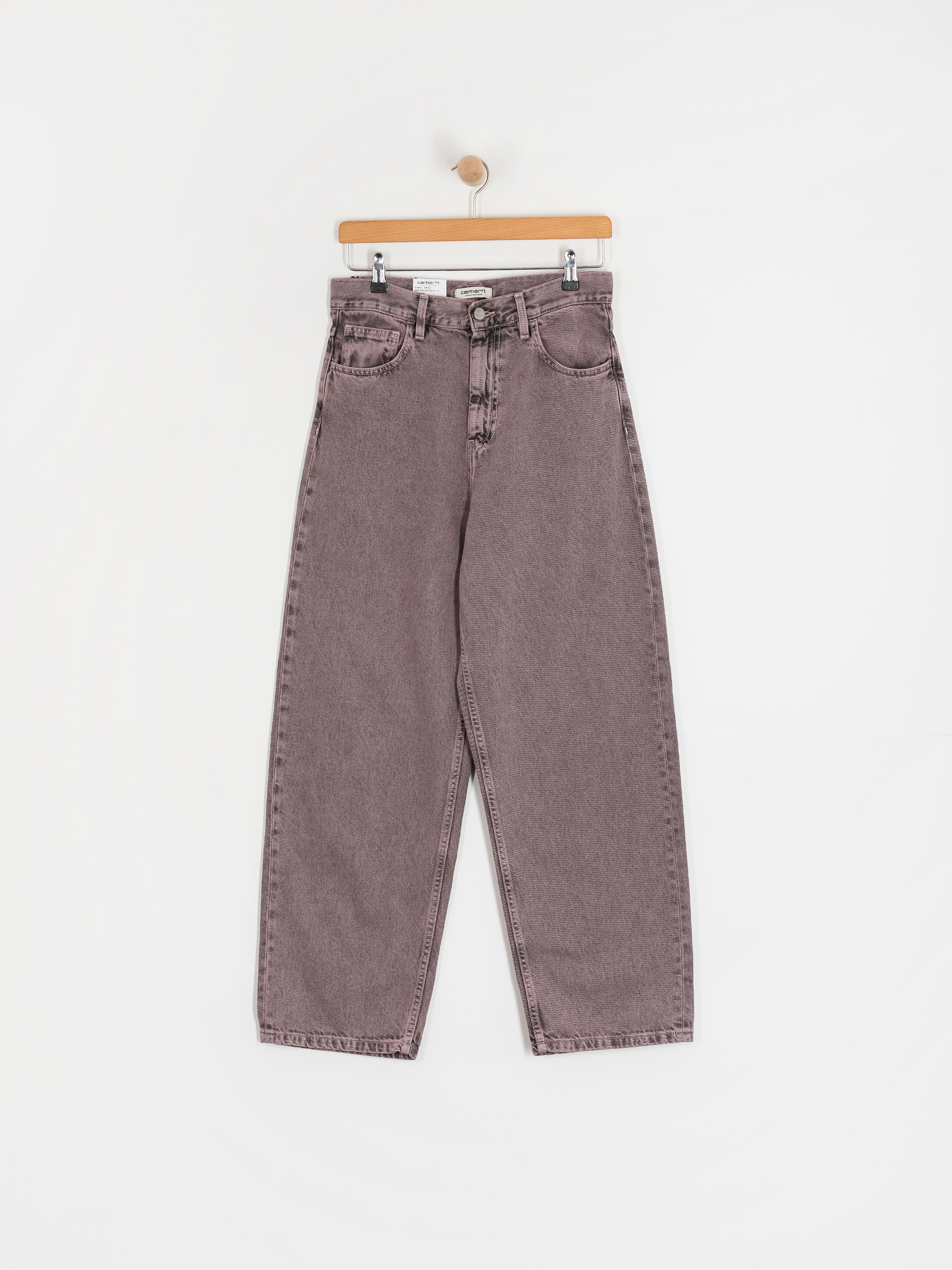 Pantaloni Carhartt WIP Brandon Wmn (black/hortensia/garment dyed)