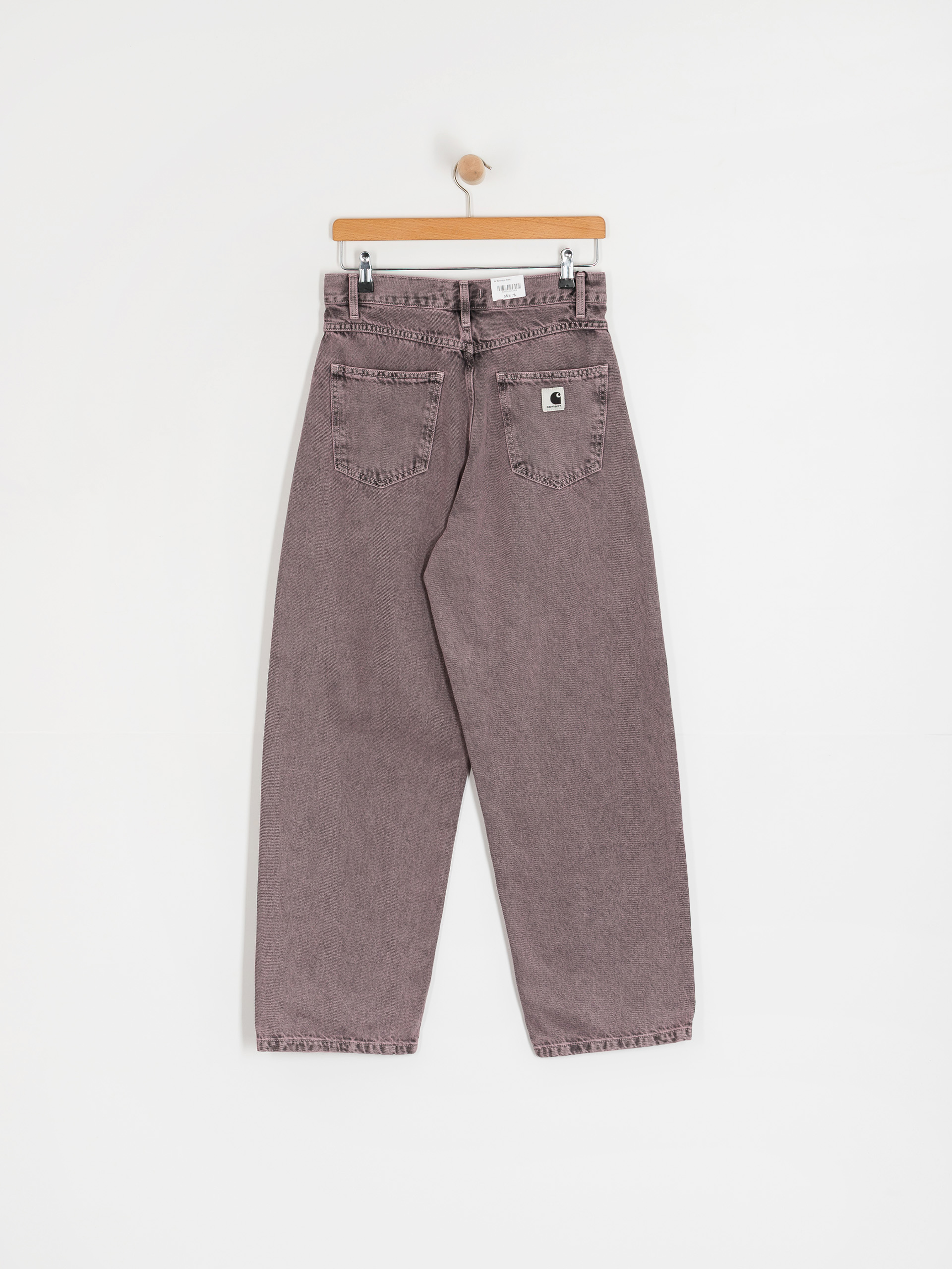 Pantaloni Carhartt WIP Brandon Wmn (black/hortensia/garment dyed)