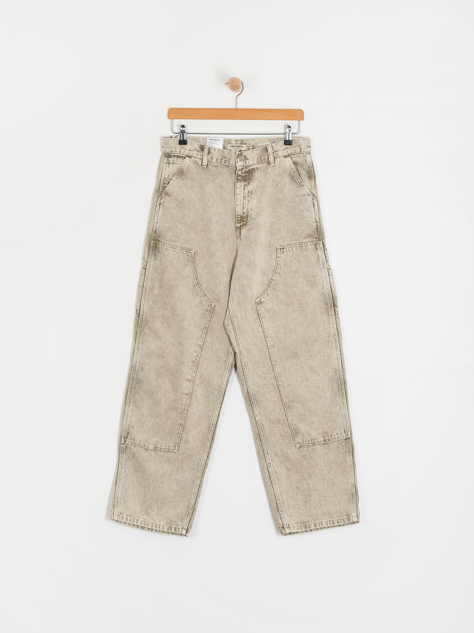 Pantaloni Carhartt WIP Brandon Double Knee Wmn (opuntia/chalk wash)