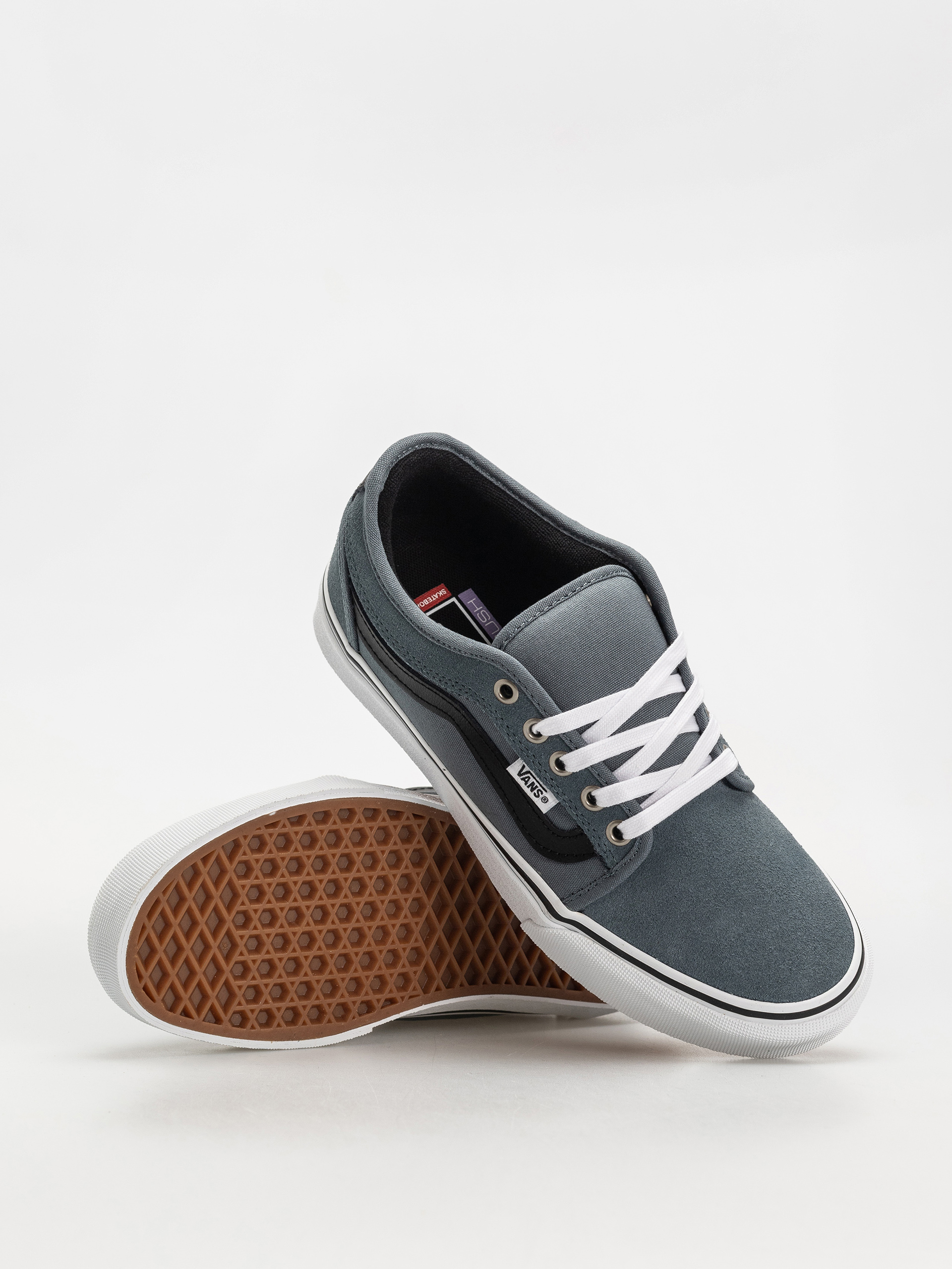 Pantofi Vans Skate Chukka Low Sidestripe (black/slate blue)