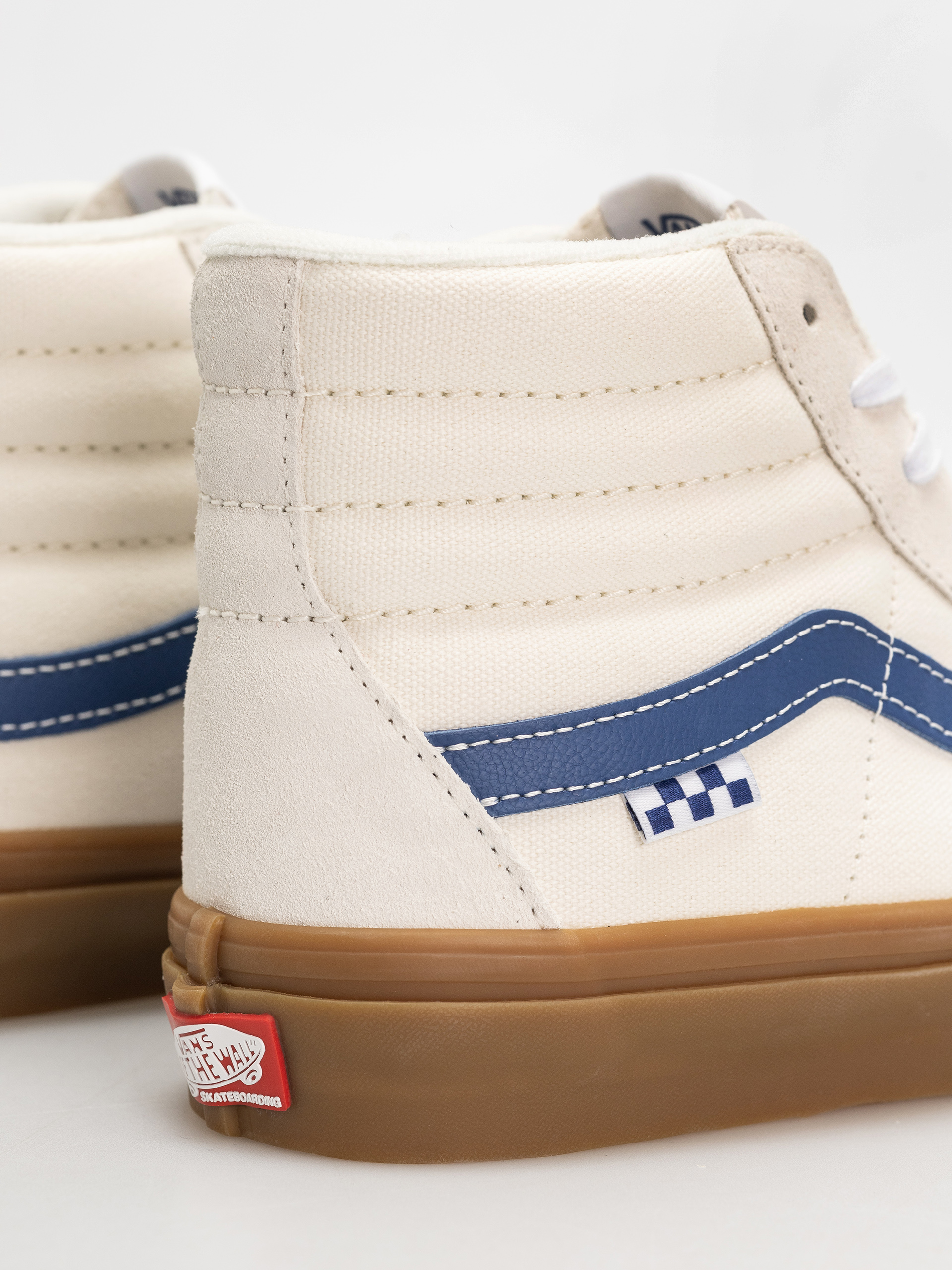 Pantofi Vans Skate Sk8 Hi (marshmallow/blue/gum)