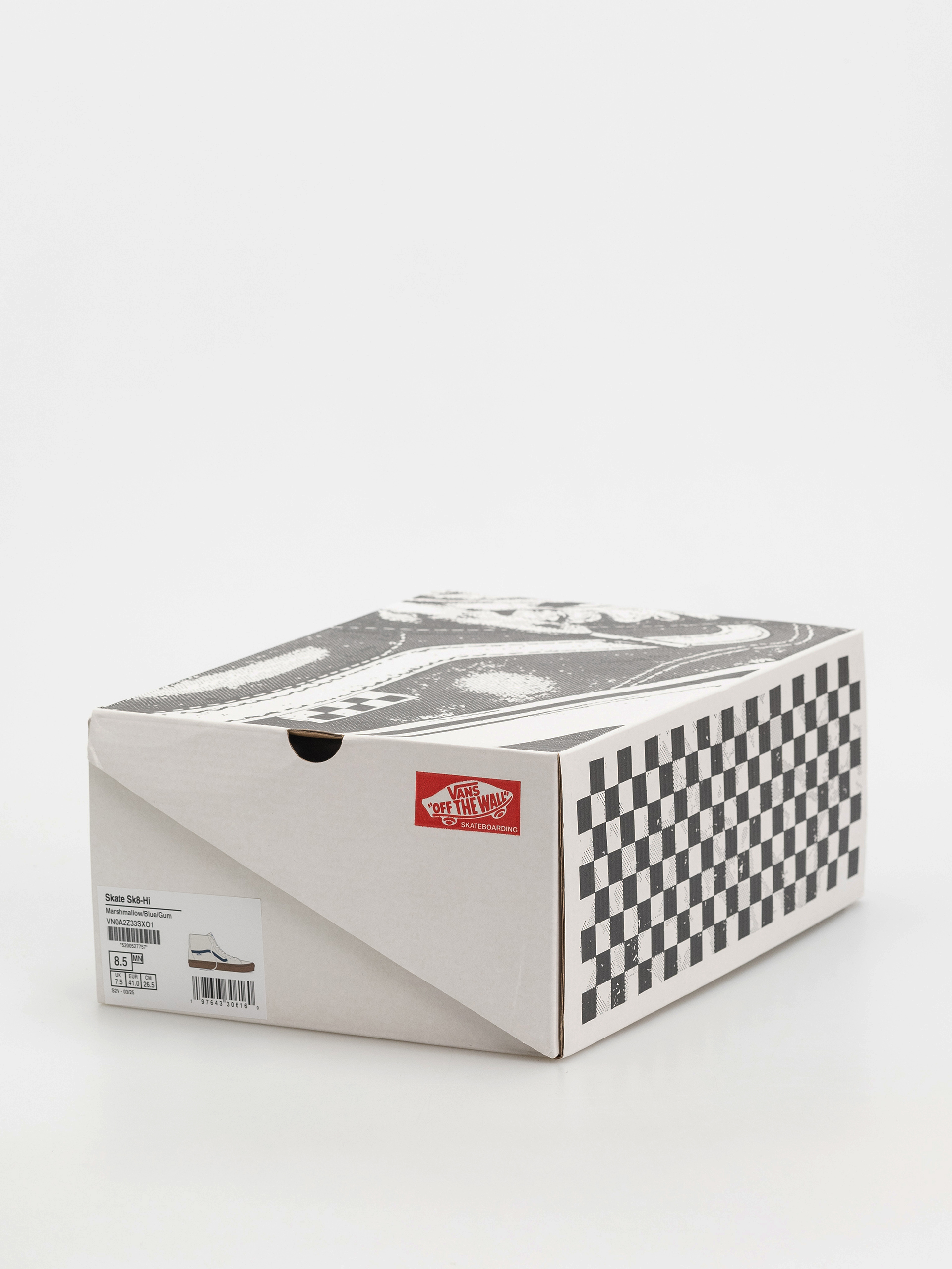 Pantofi Vans Skate Sk8 Hi (marshmallow/blue/gum)