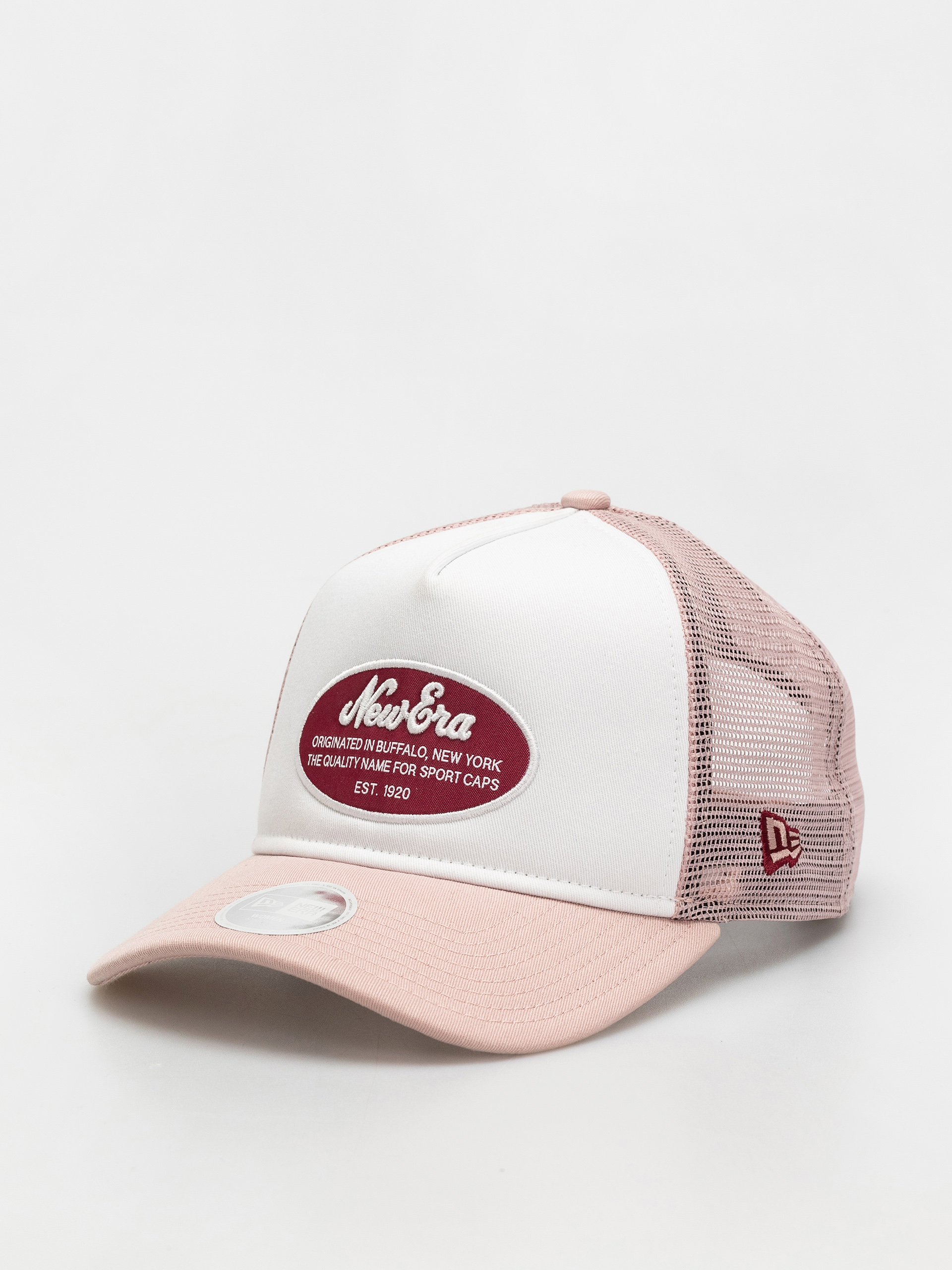Șapcă New Era Oval Patch Trucker Wmn (pink/white)