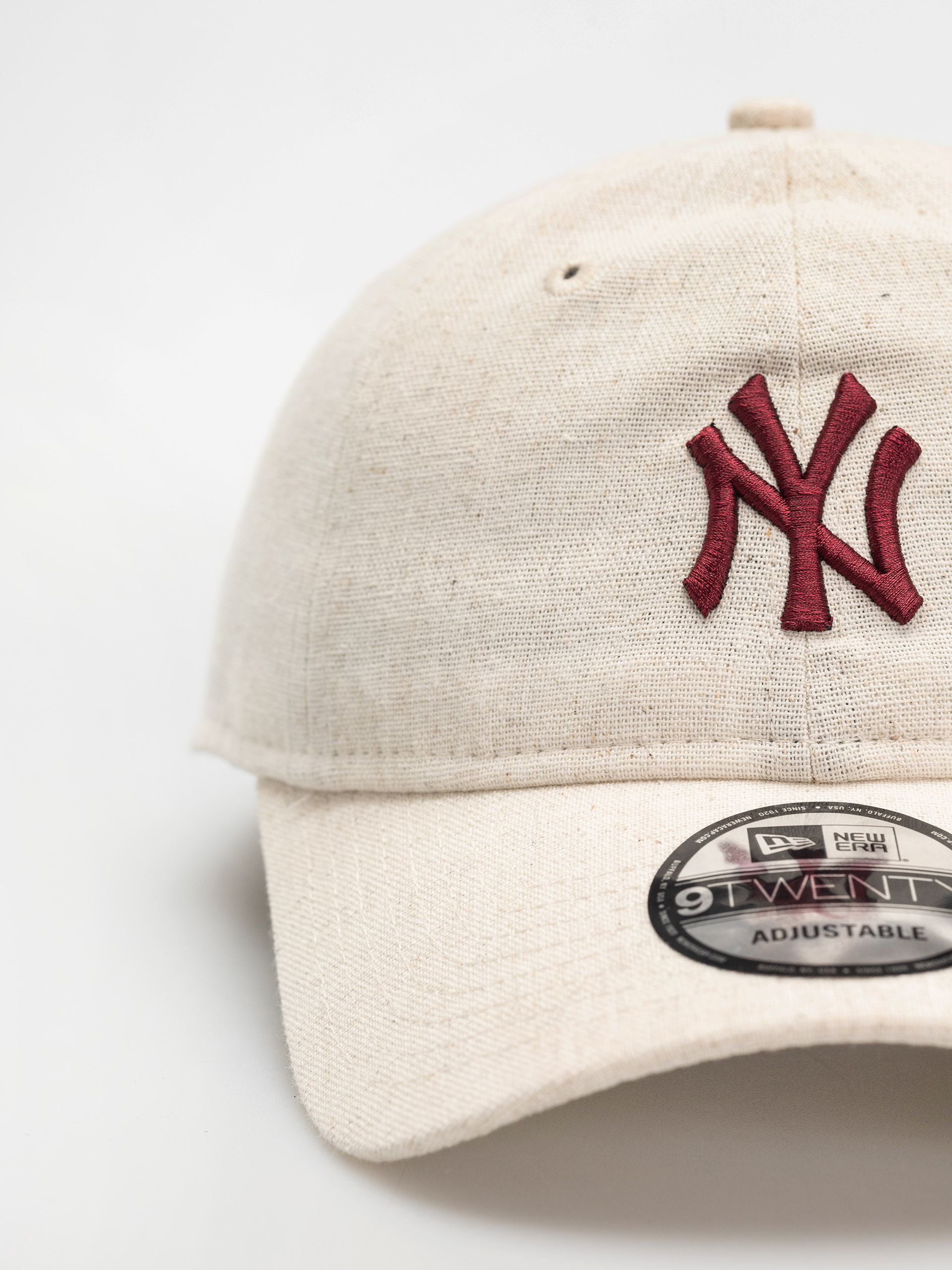 Șapcă New Era Linen 9Twenty New York Yankees (stone chalk)