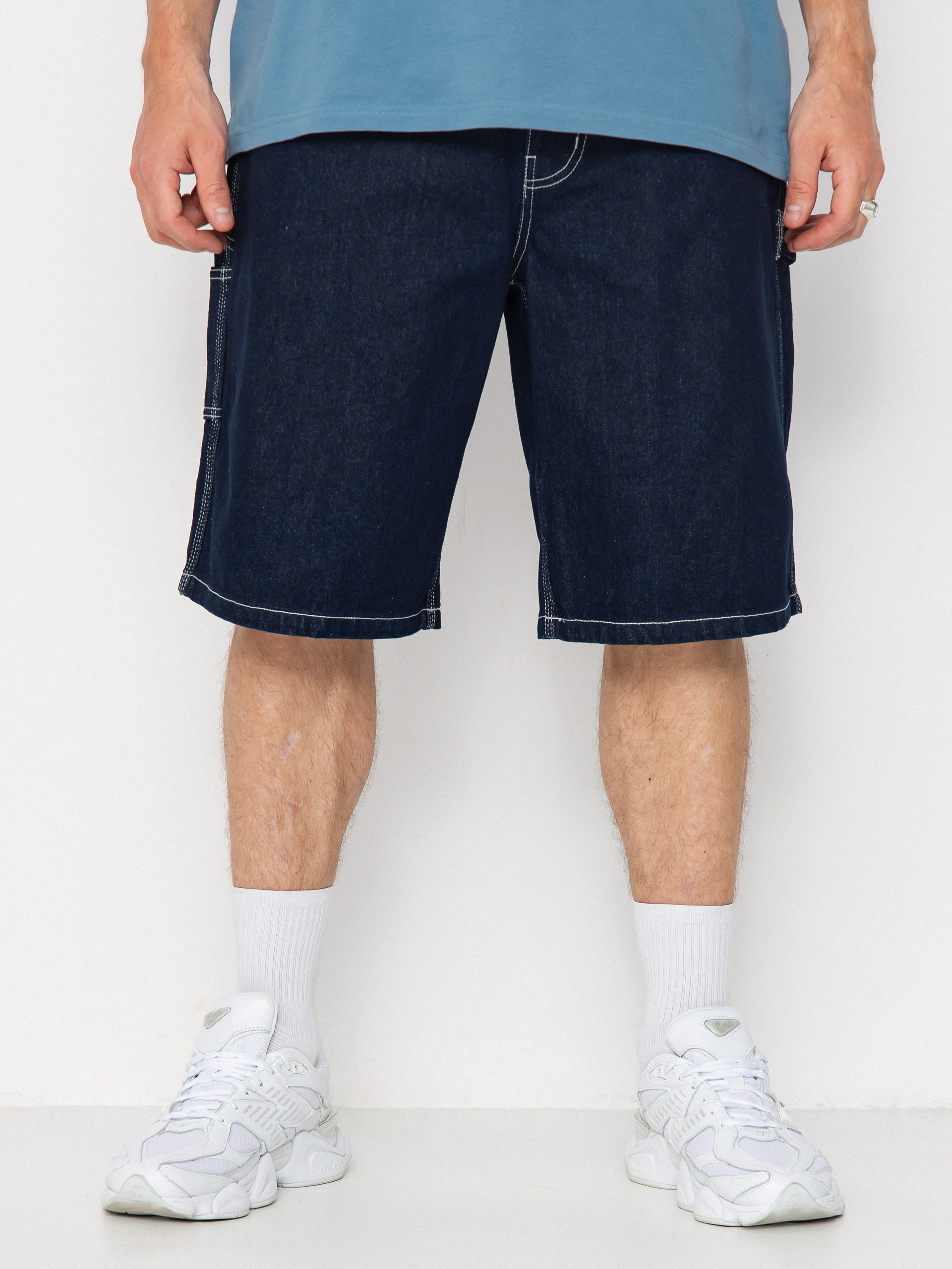 Pantaloni scurți Brixton Builders Carpenter (rinse denim)
