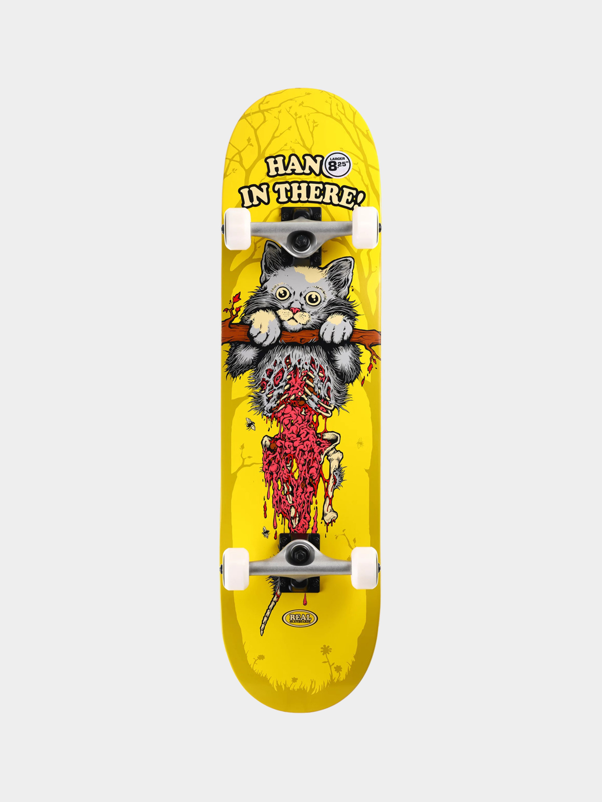Skateboard Real Hangin Kitty (yellow)