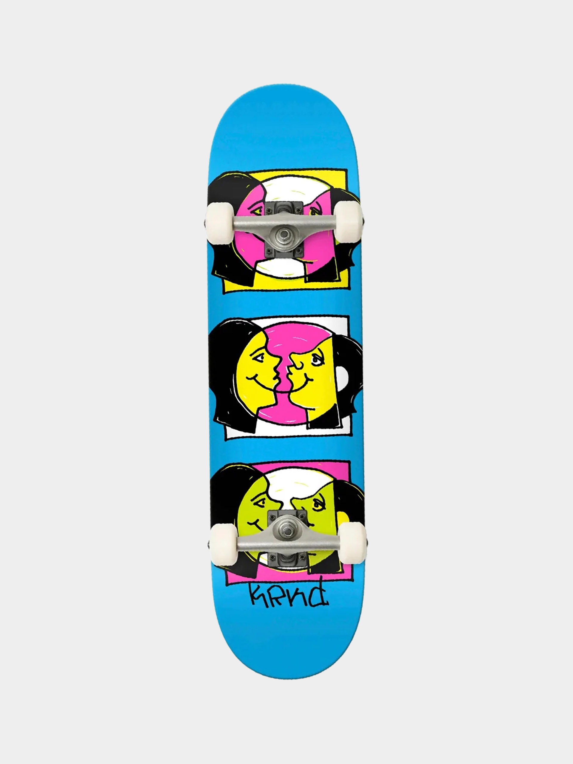 Skateboard Krooked Three Smiles (blue)