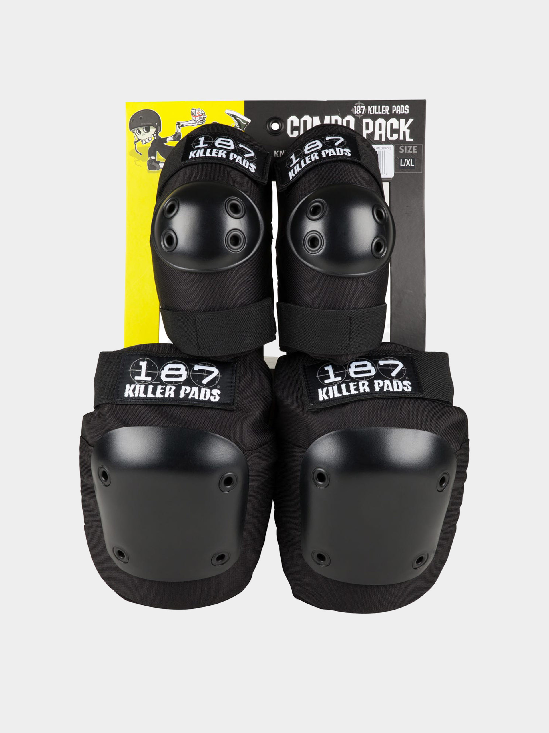 Apărători 187 Killer Pads Combo Pack Knee & Elbow (black)
