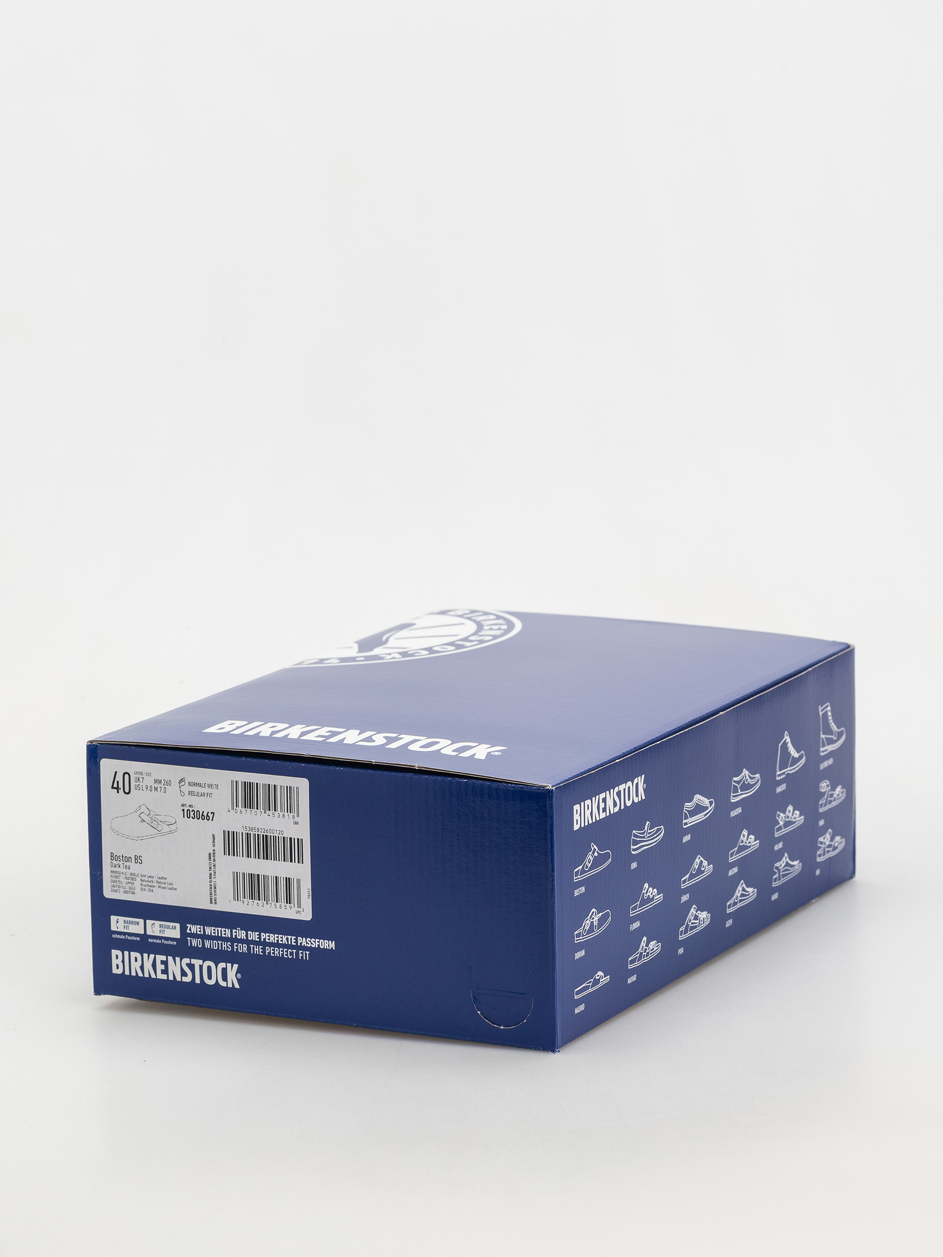 Șlapi Birkenstock Boston Suede & Oiled Leather Regular (dark tea)