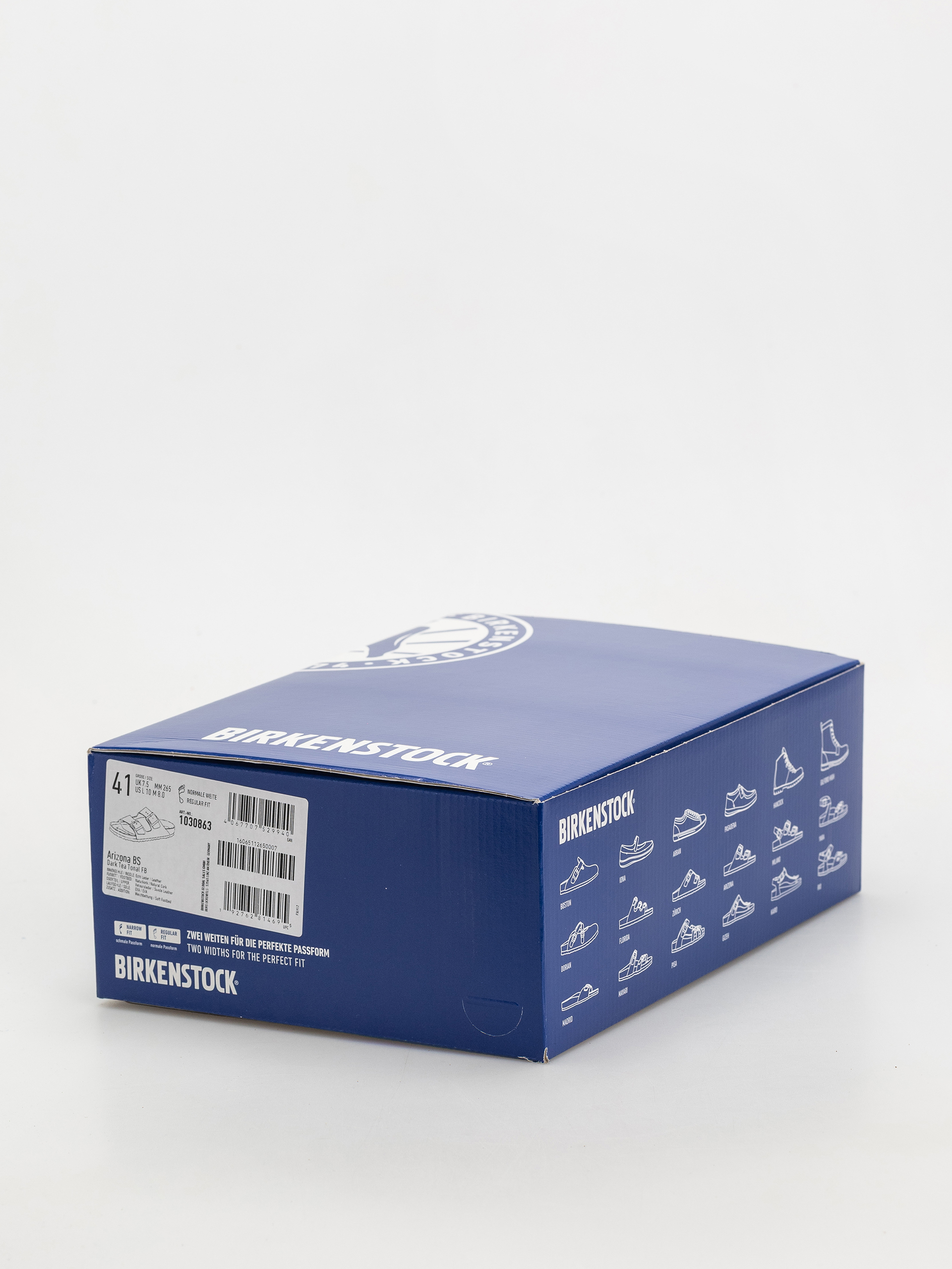 Șlapi Birkenstock Arizona Suede Leather Regular (dark tea)