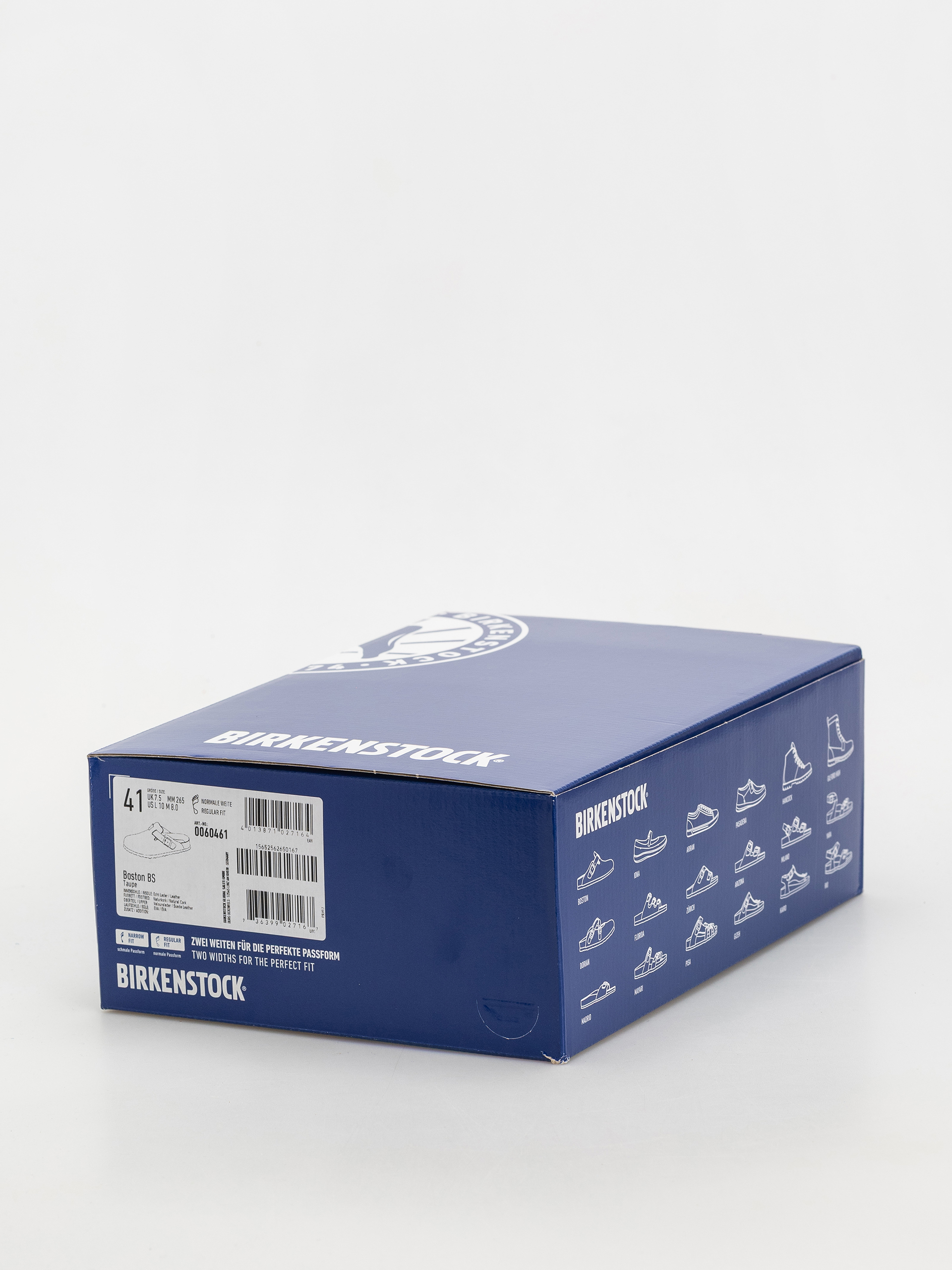 Șlapi Birkenstock Boston Suede Leather Regular (taupe)