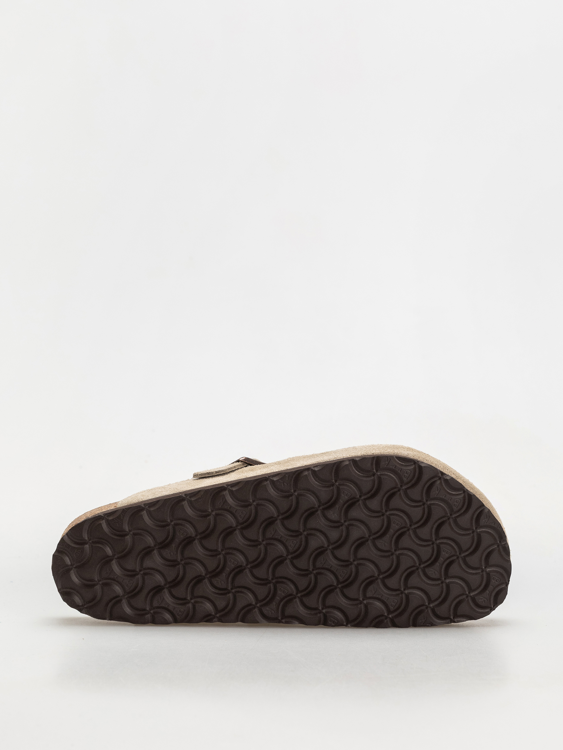 Șlapi Birkenstock Boston Suede Leather Regular (taupe)