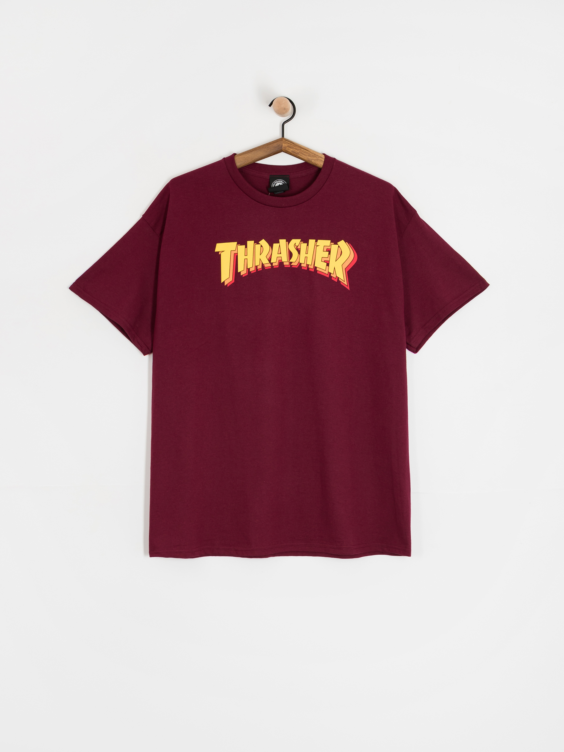 Tricou Thrasher Stacked (maroon)