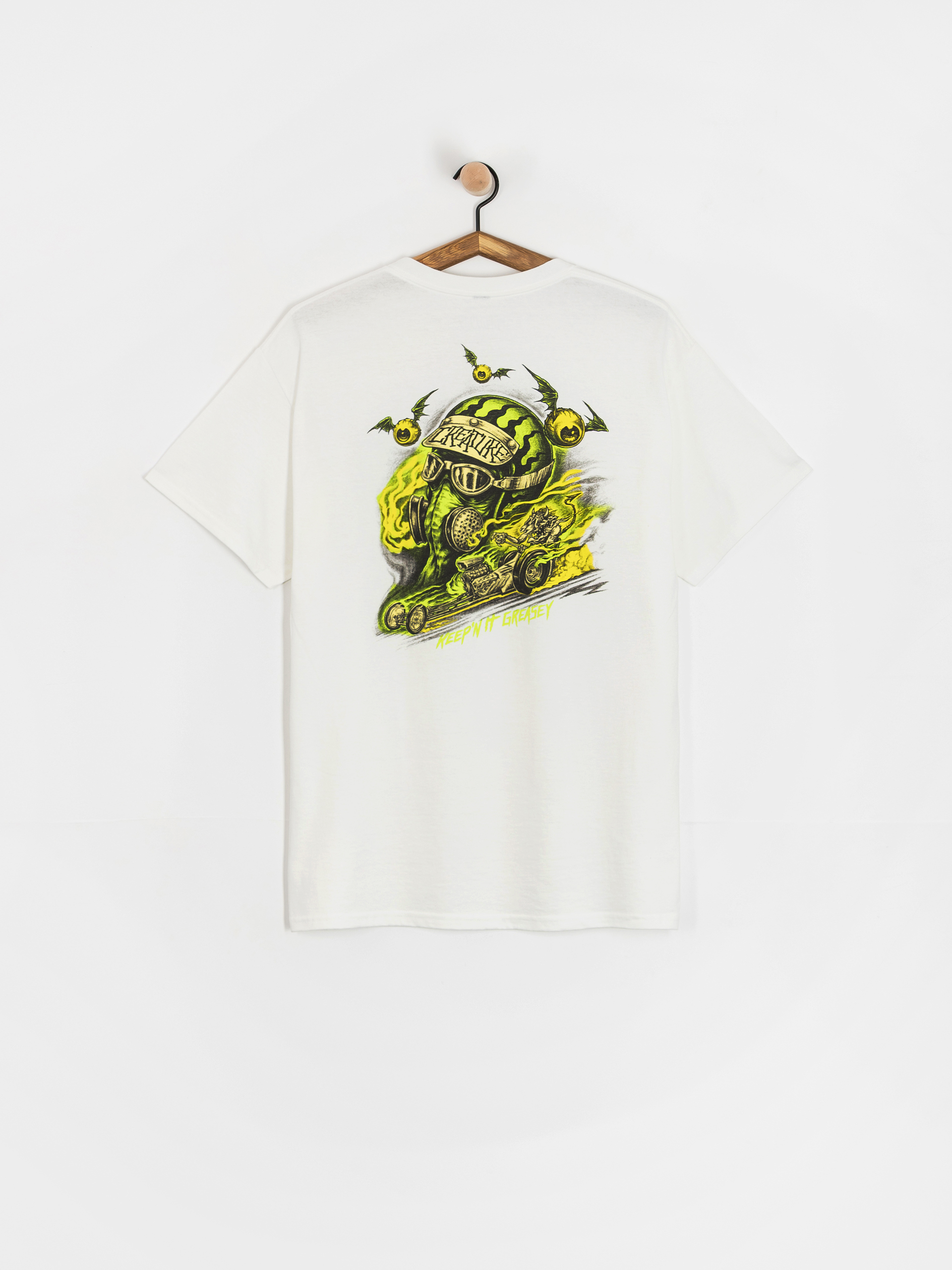 Tricou Creature Crash And Burn (white)