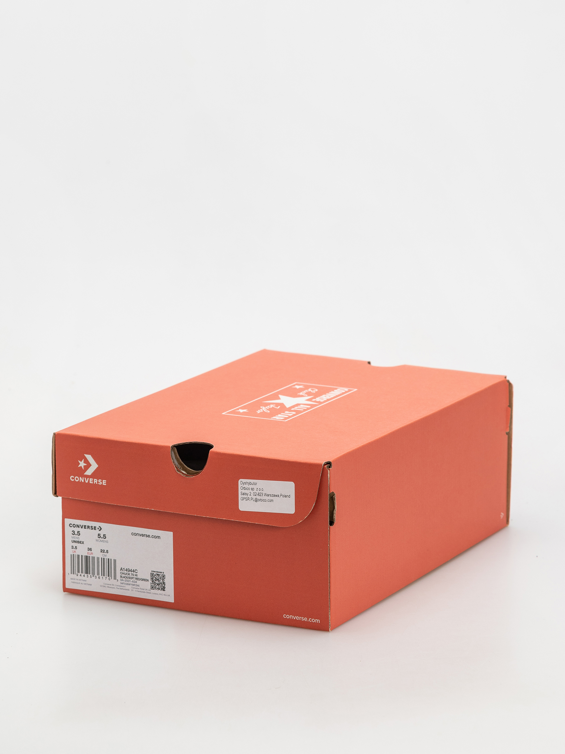 Teniși Converse Chuck 70 Hi (black/soft red/green)