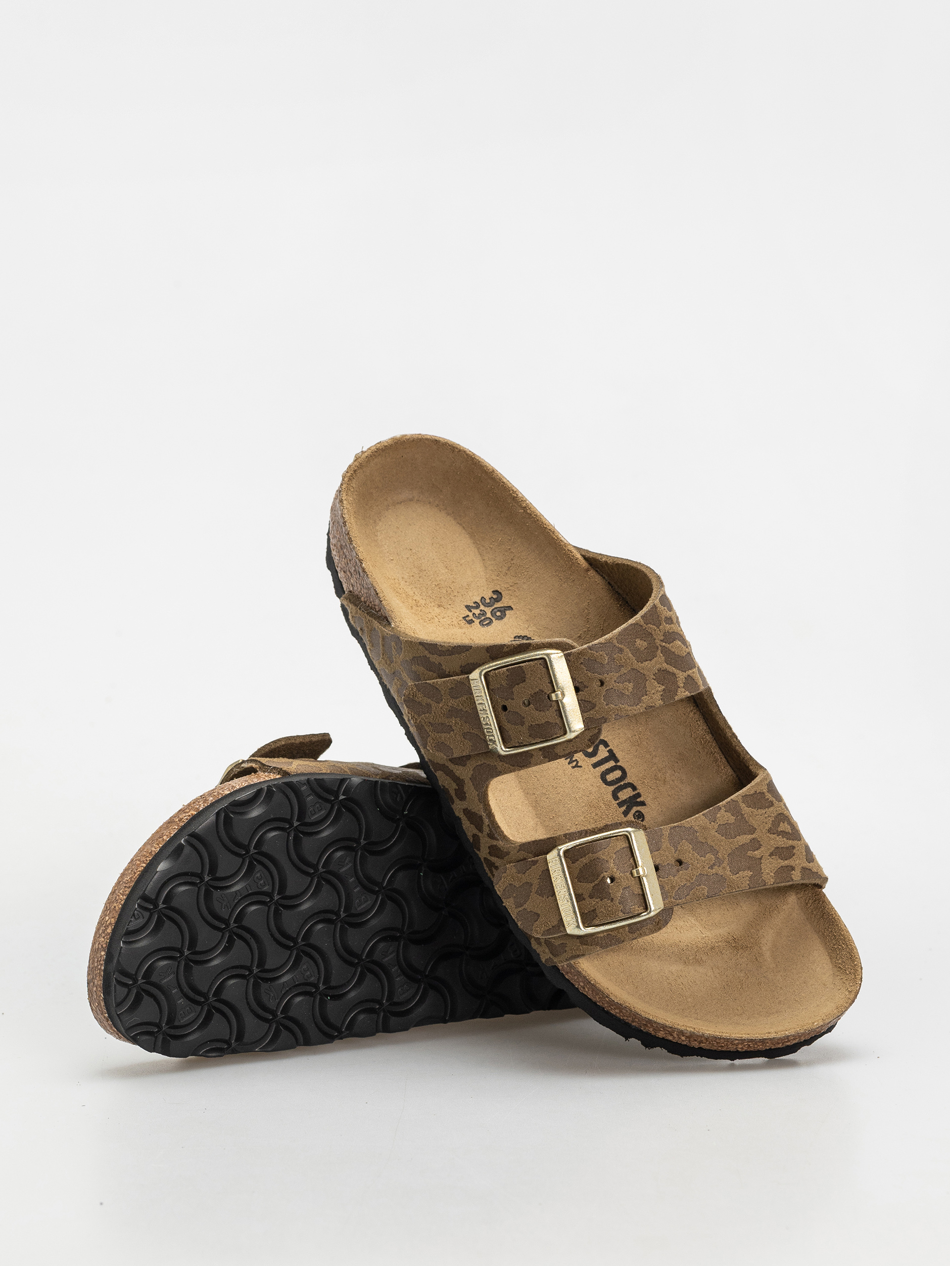 Șlapi Birkenstock Arizona Synthetics Narrow Wmn (leo khaki)