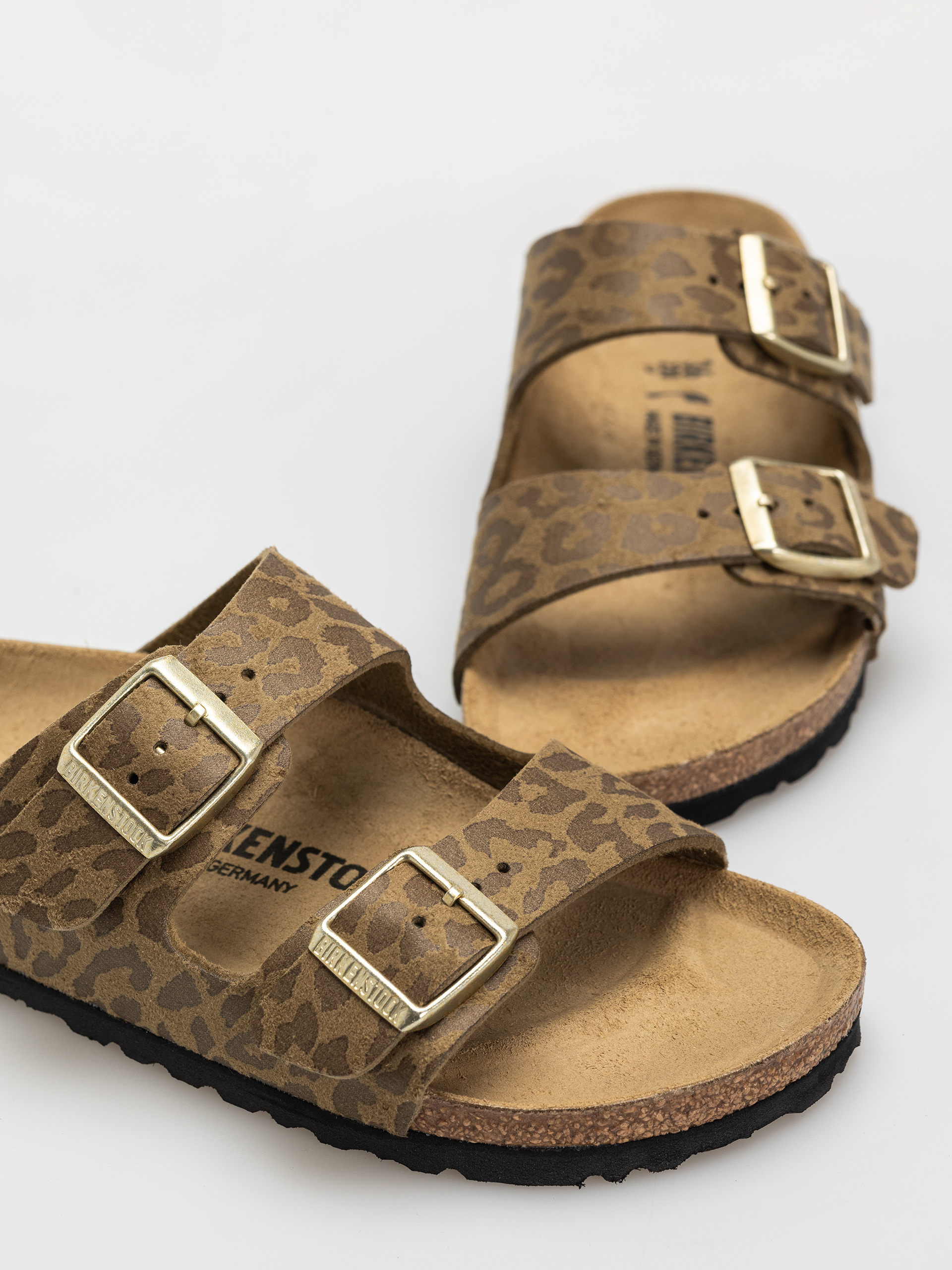 Șlapi Birkenstock Arizona Synthetics Narrow Wmn (leo khaki)
