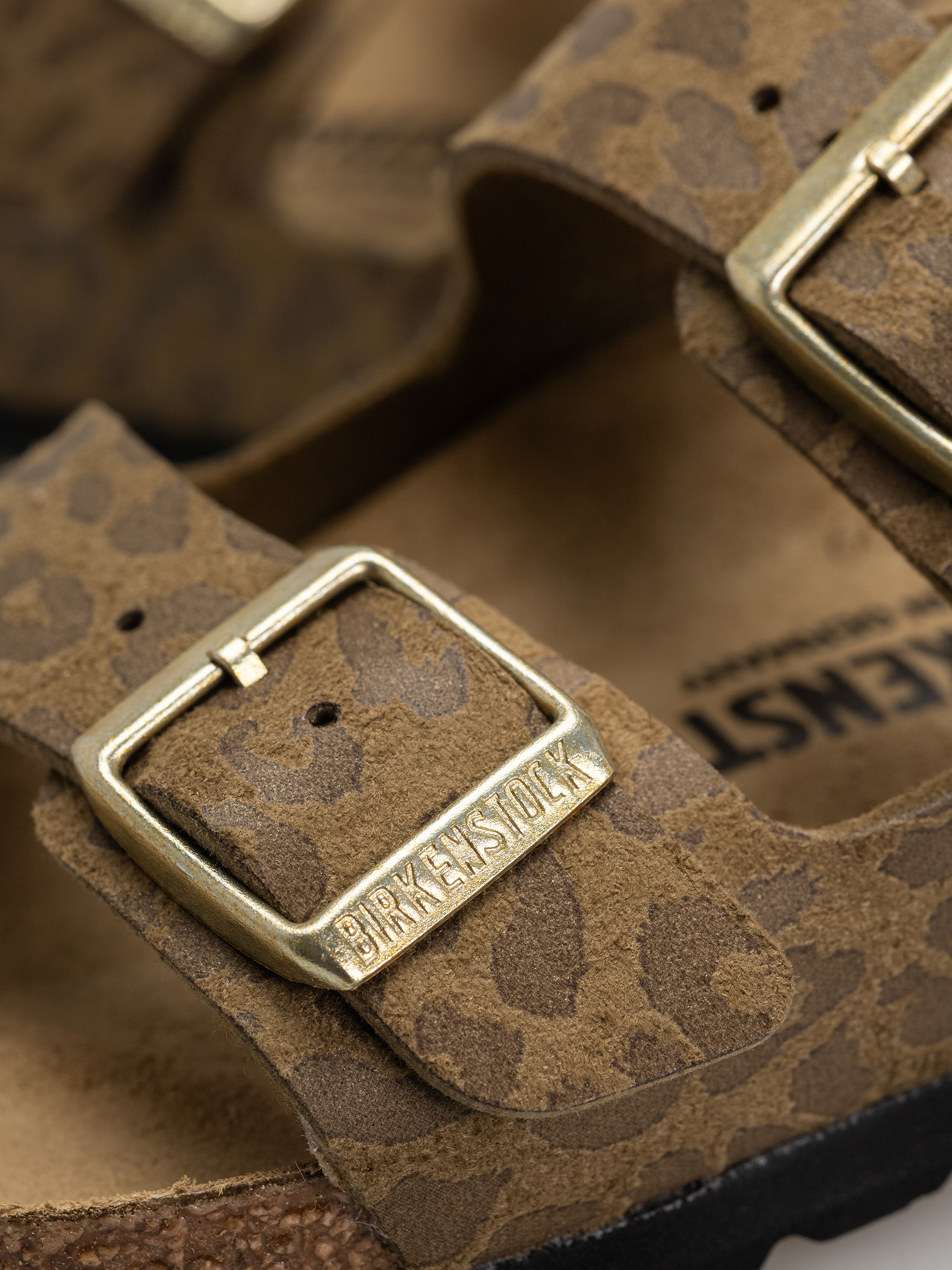 Șlapi Birkenstock Arizona Synthetics Narrow Wmn (leo khaki)