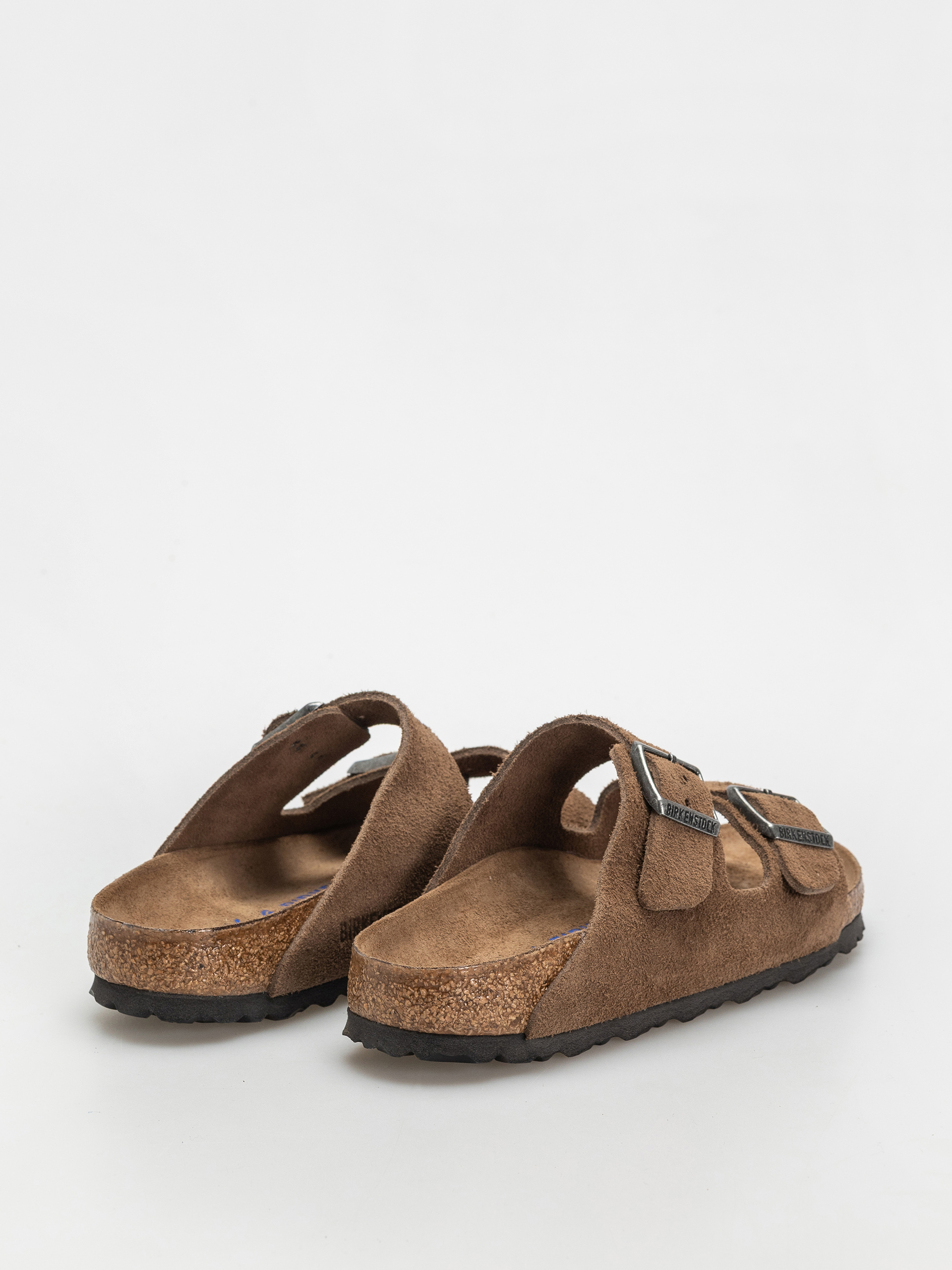 Șlapi Birkenstock Arizona Suede Leather Narrow Wmn (dark tea)