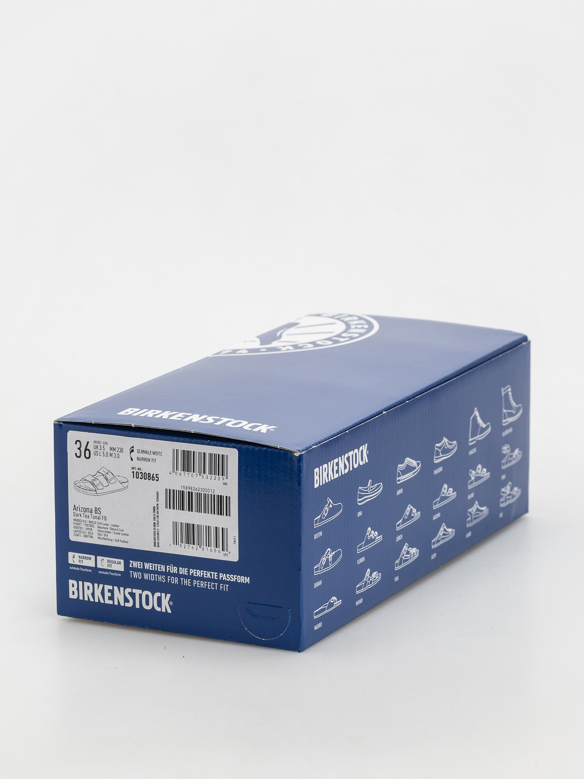 Șlapi Birkenstock Arizona Suede Leather Narrow Wmn (dark tea)