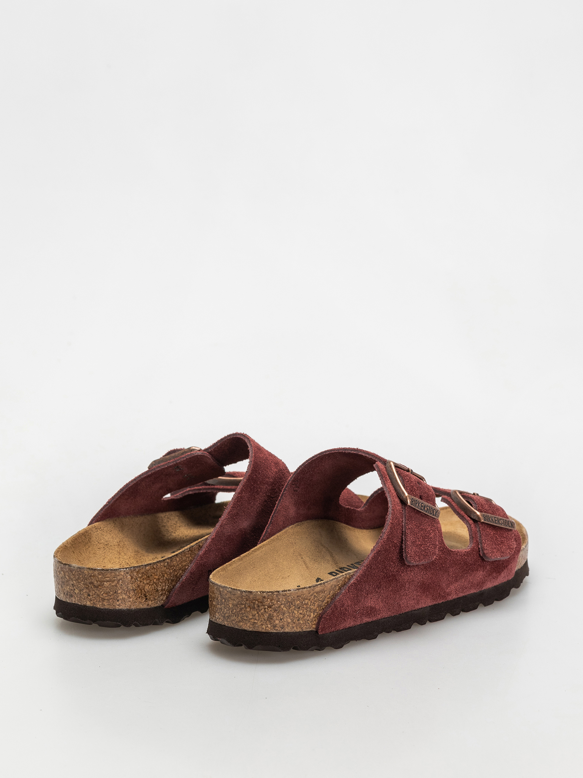 Șlapi Birkenstock Arizona Suede Leather Narrow Wmn (zinfandel)