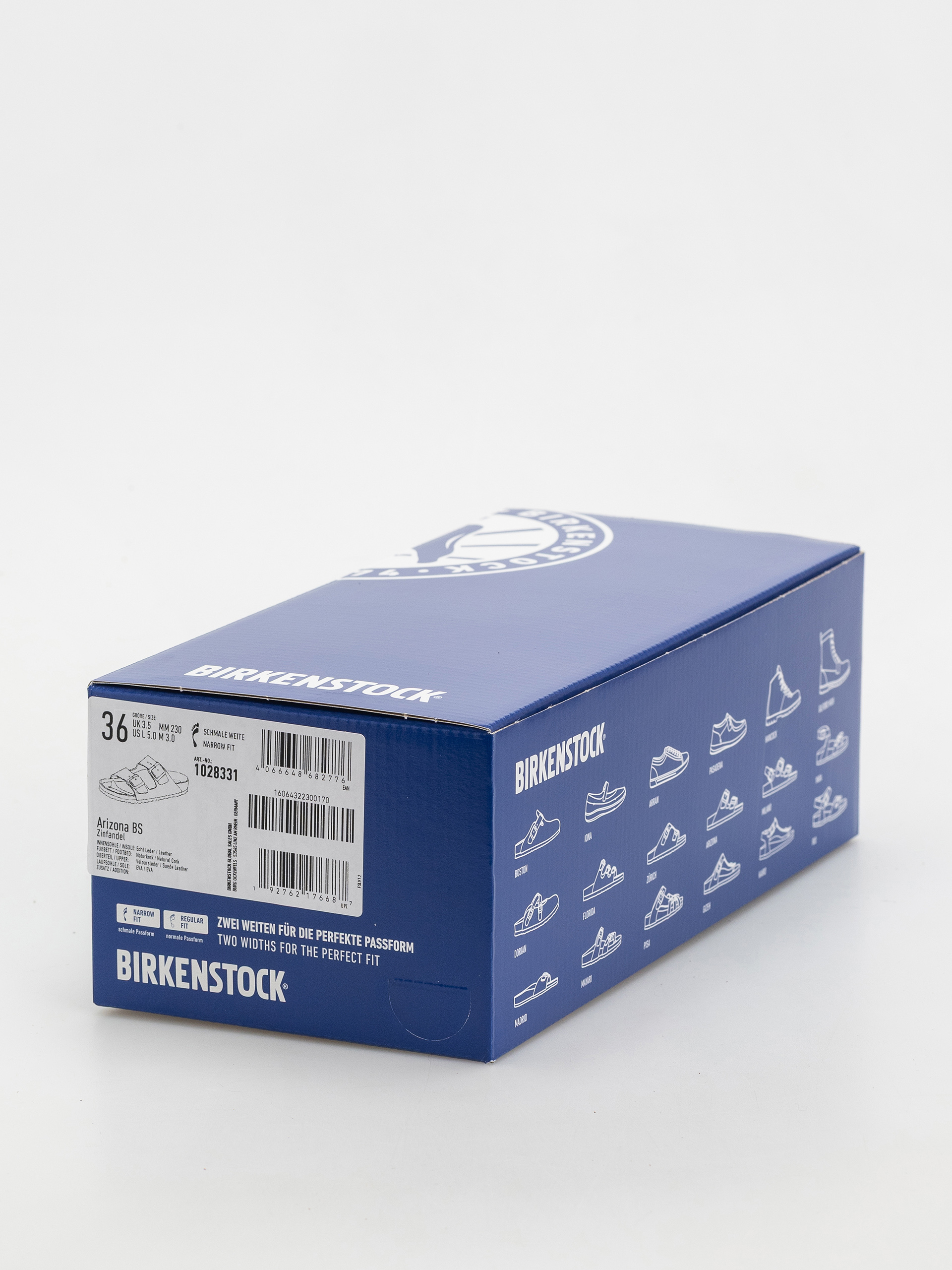 Șlapi Birkenstock Arizona Suede Leather Narrow Wmn (zinfandel)