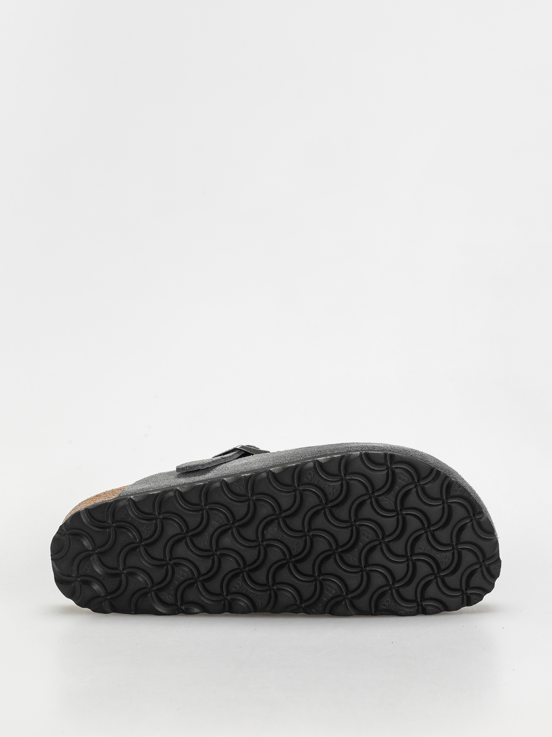 Șlapi Birkenstock Boston SFB Suede Leather Narrow Wmn (basalt gray)