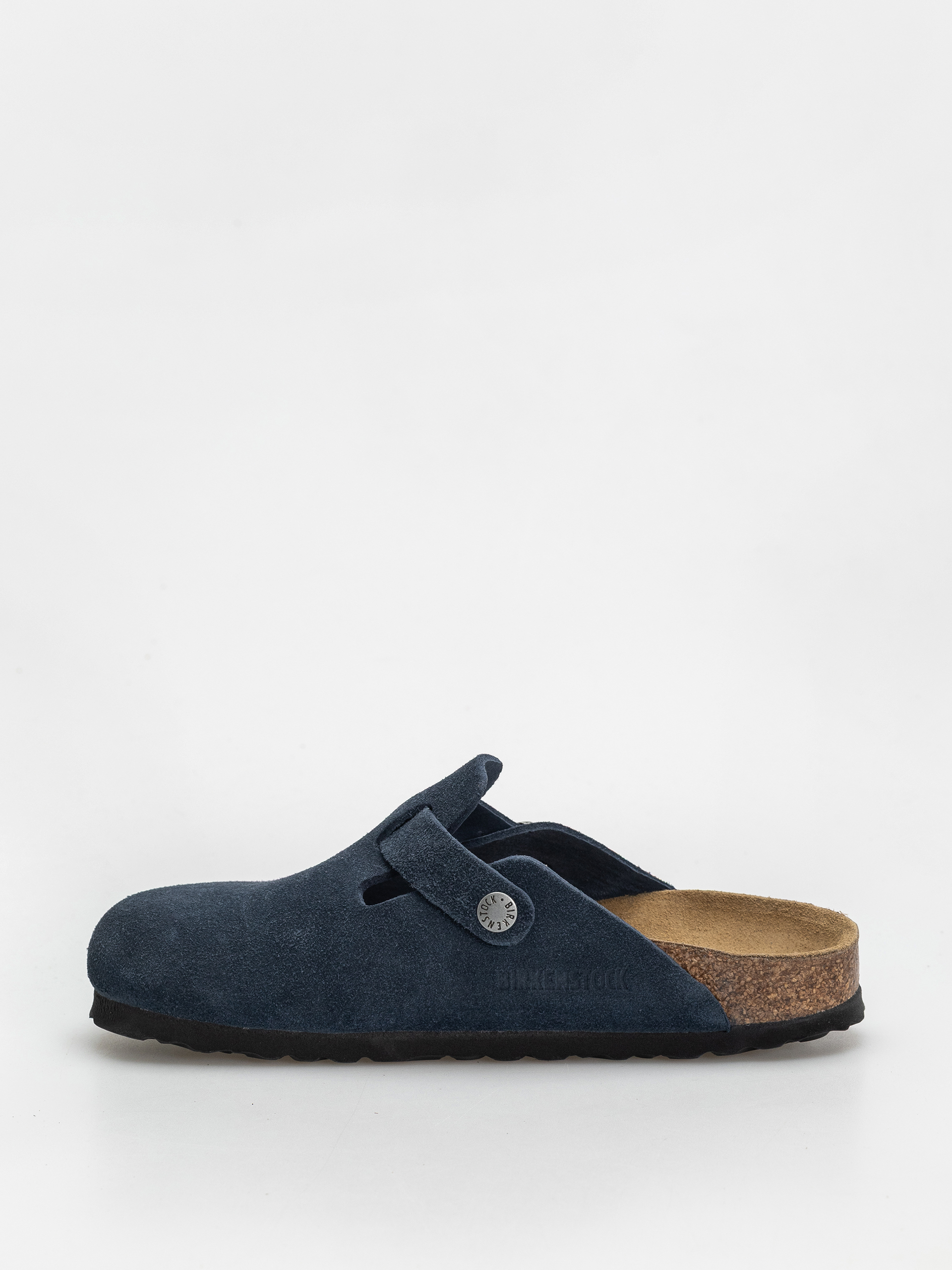 Șlapi Birkenstock Boston Suede Leather Narrow Wmn (new navy)