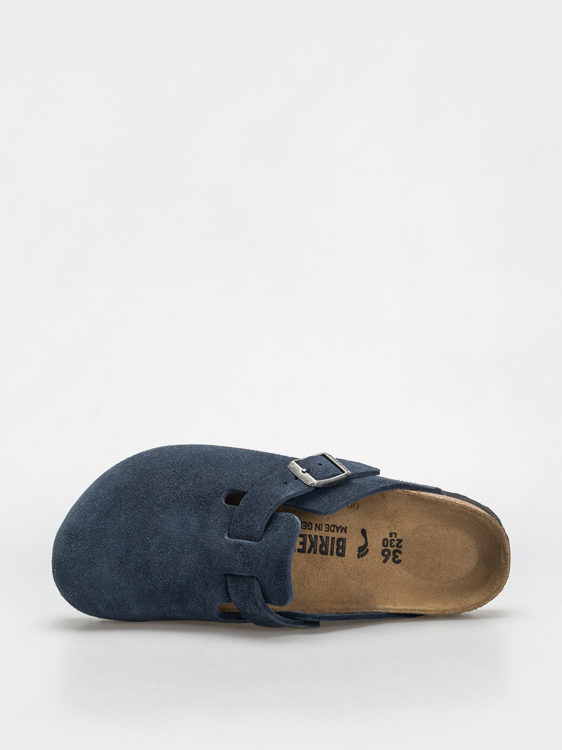 Șlapi Birkenstock Boston Suede Leather Narrow Wmn (new navy)