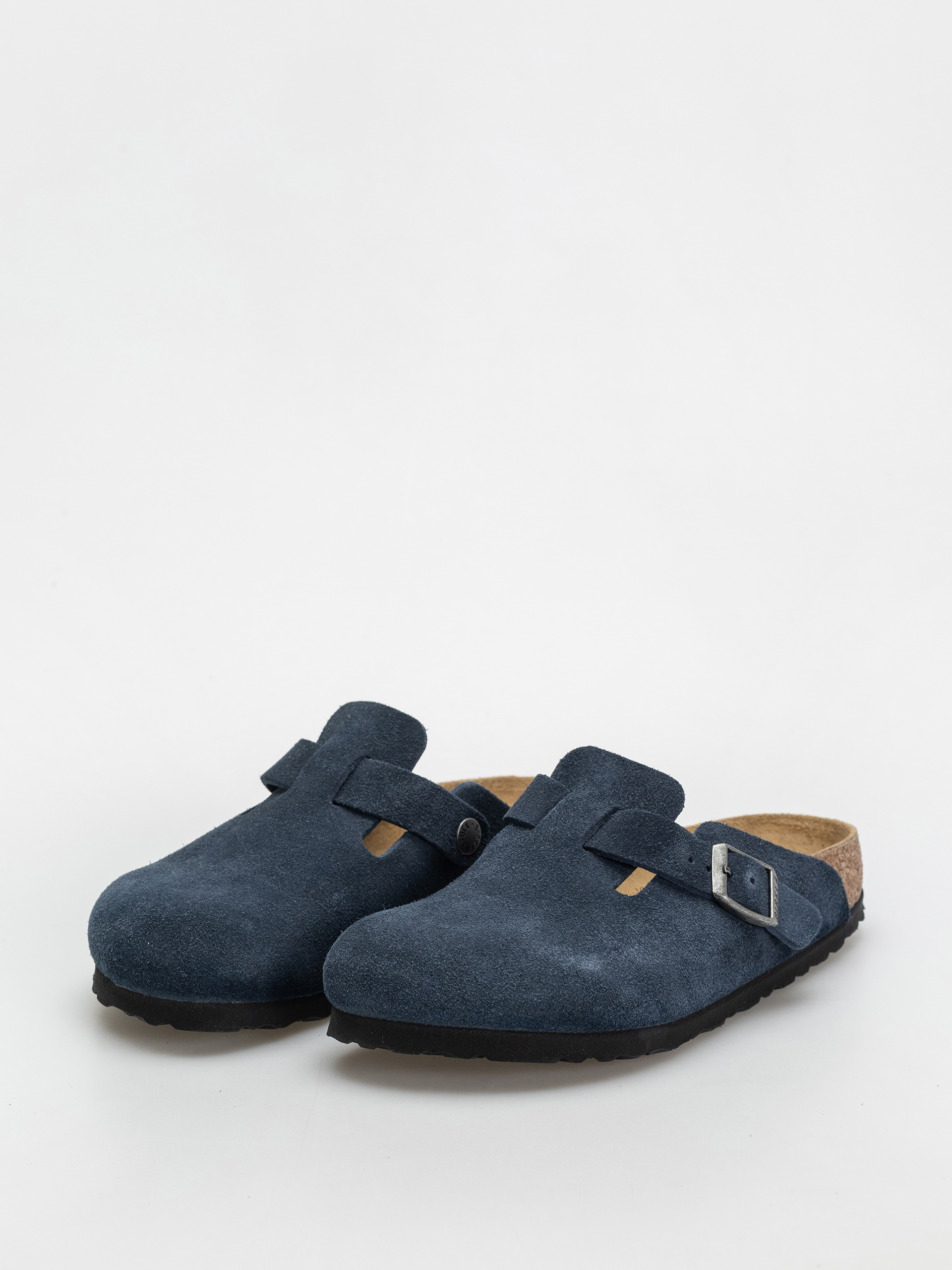 Șlapi Birkenstock Boston Suede Leather Narrow Wmn (new navy)