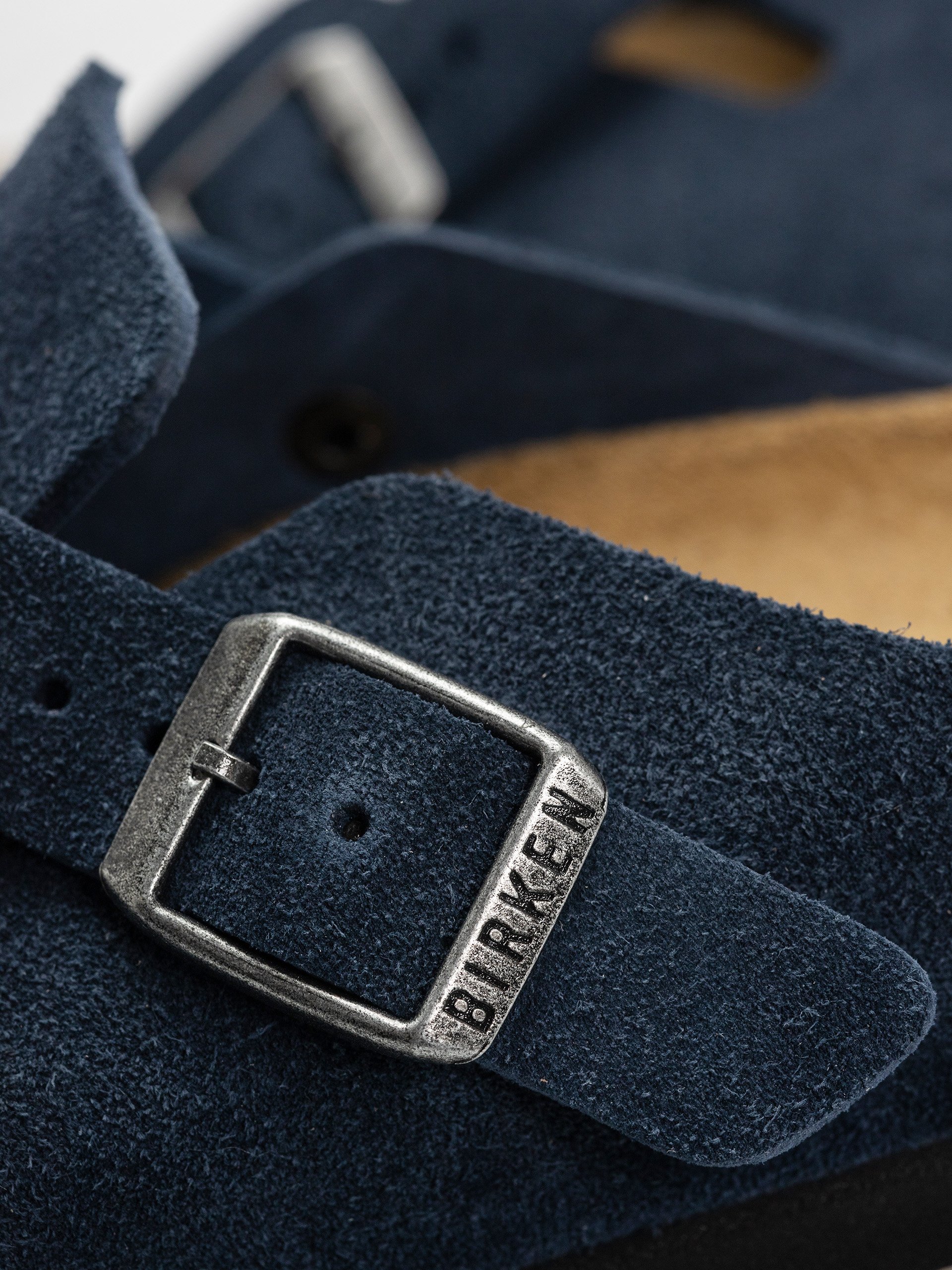 Șlapi Birkenstock Boston Suede Leather Narrow Wmn (new navy)