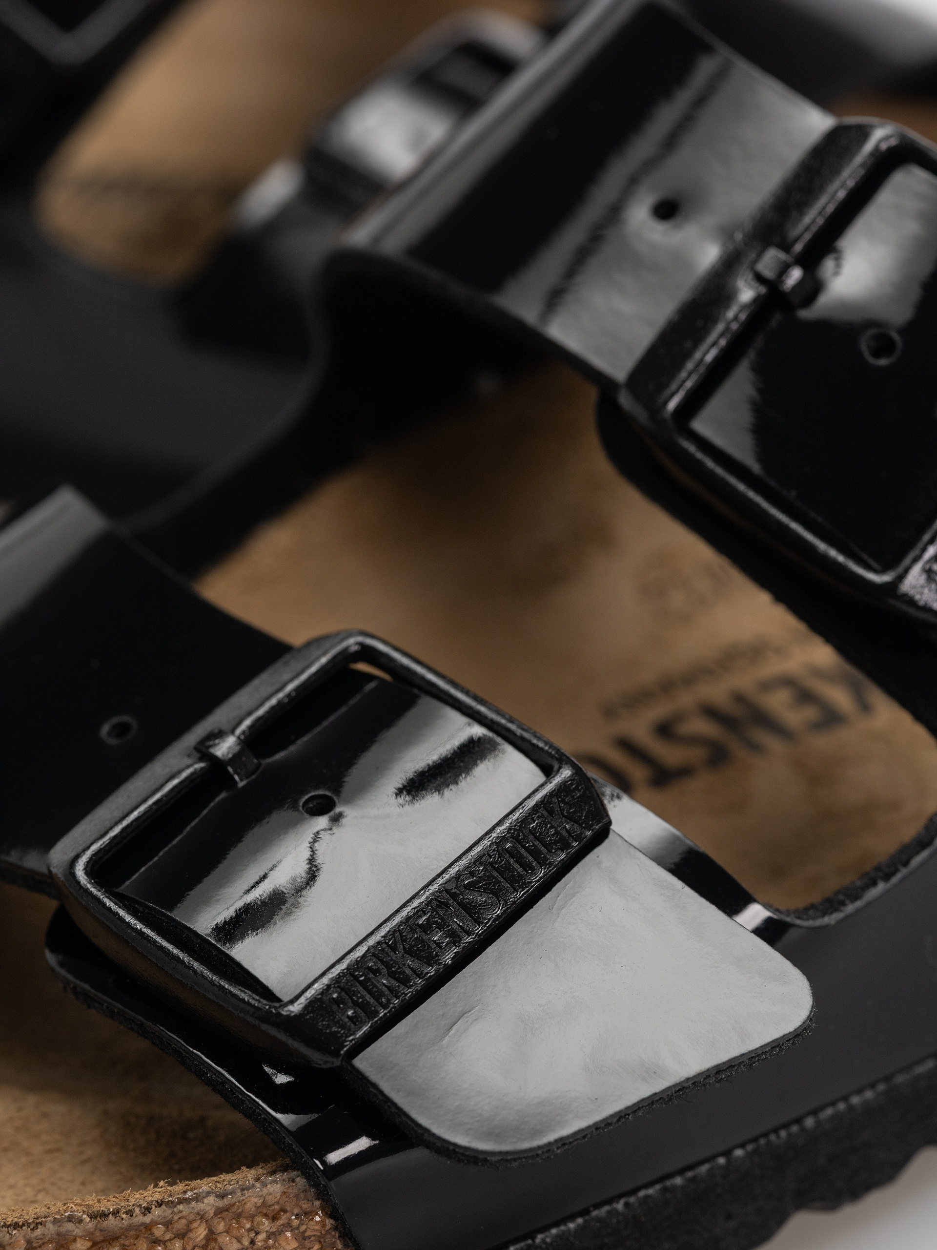 Șlapi Birkenstock Arizona Narrow Wmn (patent black)