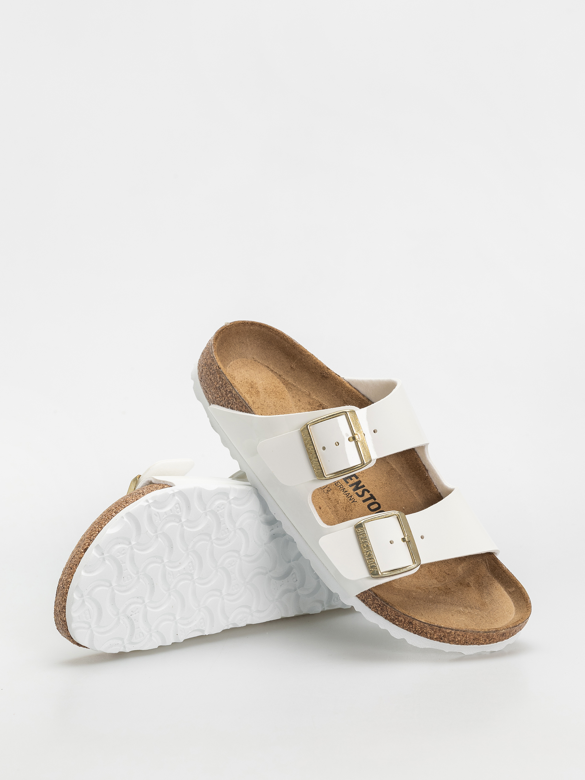Klapki Birkenstock Arizona Narrow Wmn (patent white)