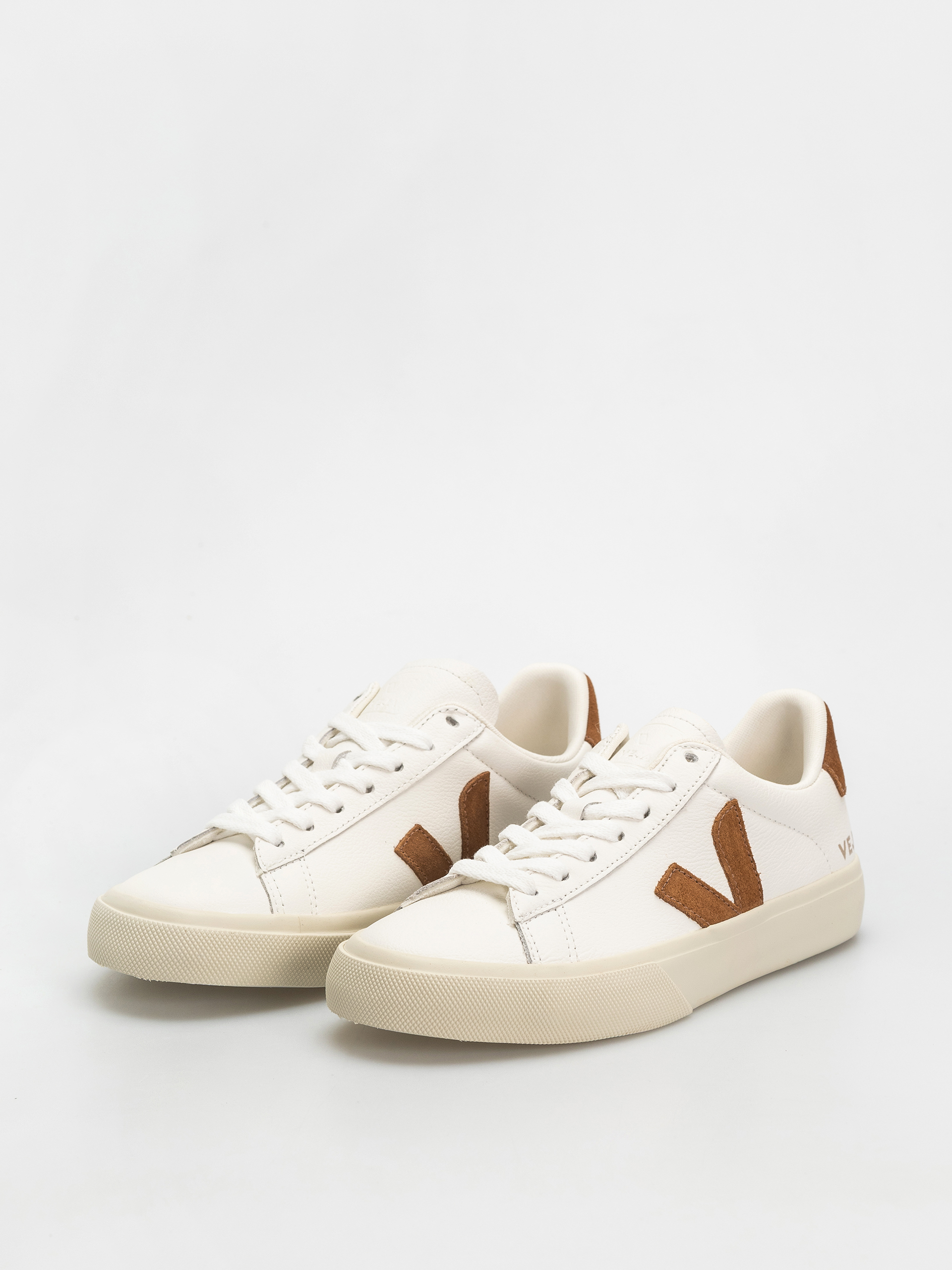 Pantofi Veja Campo Wmn (white cognac)