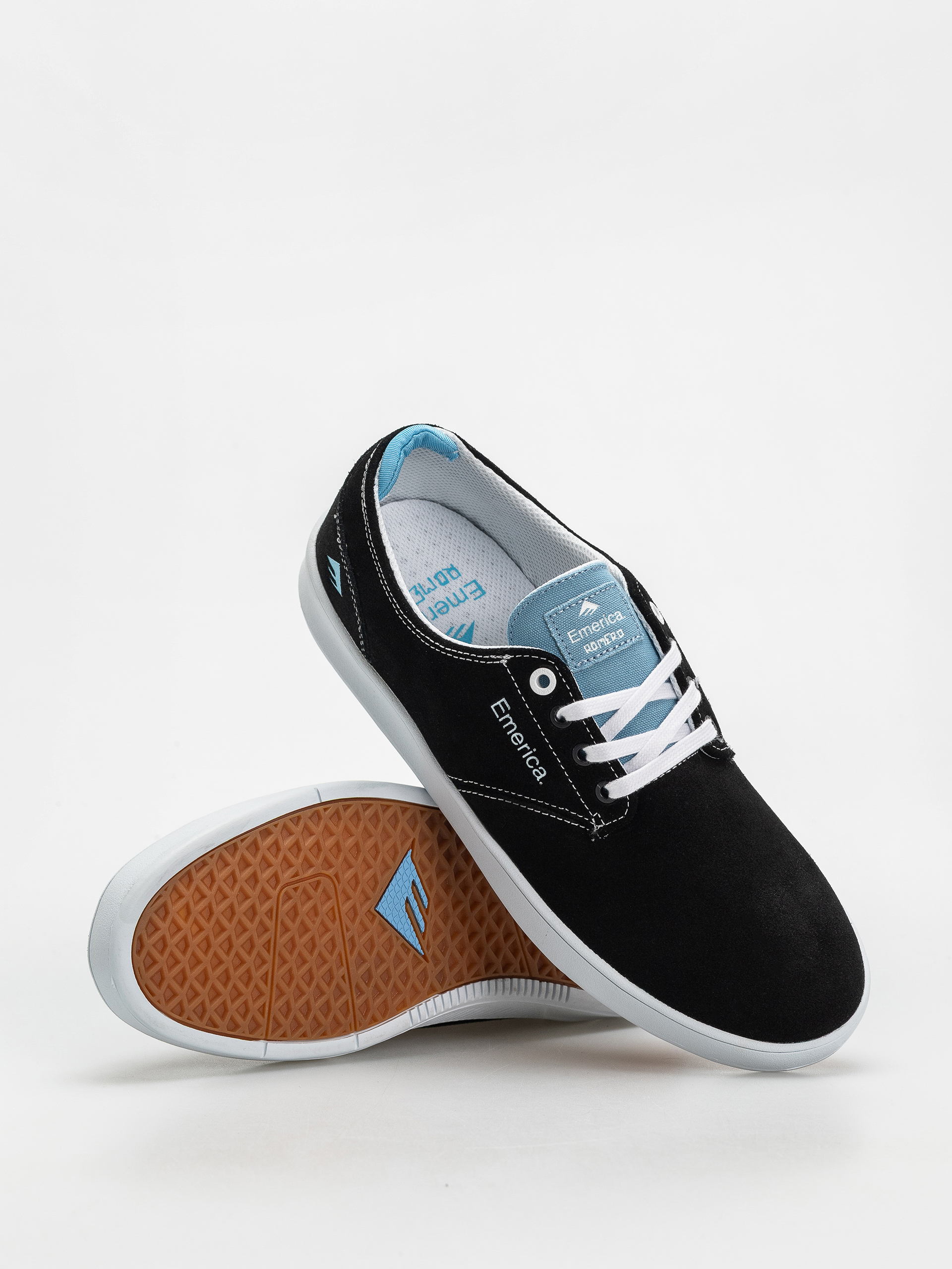 Pantofi Emerica Romero Laced (black/light blue)